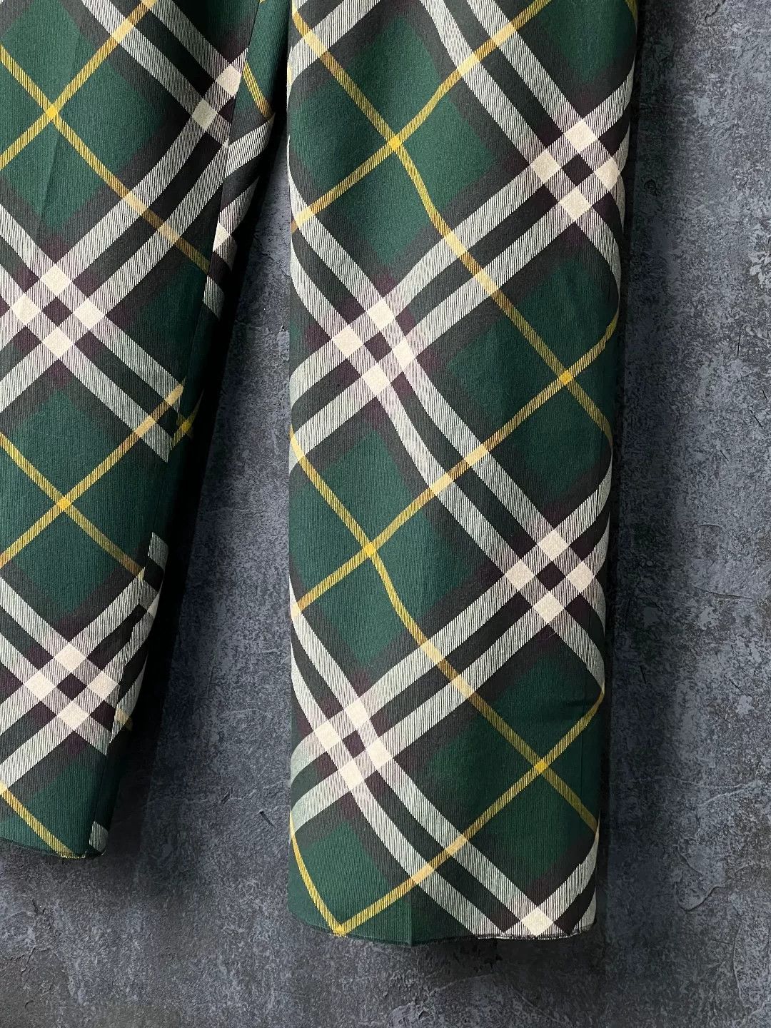 Burberry Burberry Wool Plaid Green Formal Trousers 40r Men Size 40R - 5 Thumbnail