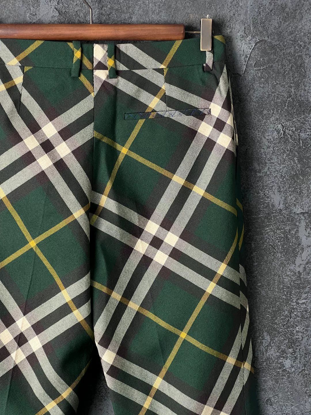 Burberry Burberry Casual Plaid Green Formal Trousers 40r Men Size 40R - 5 Thumbnail