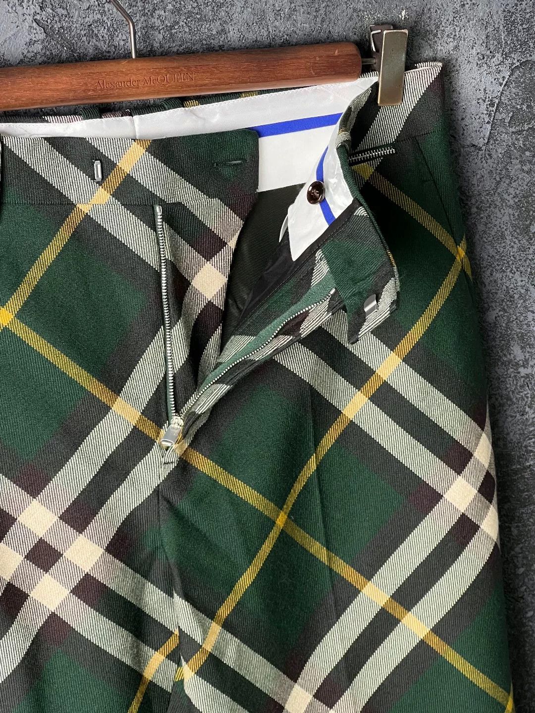 Burberry Burberry Casual Plaid Green Formal Trousers 40r Men Size 40R - 3 Thumbnail