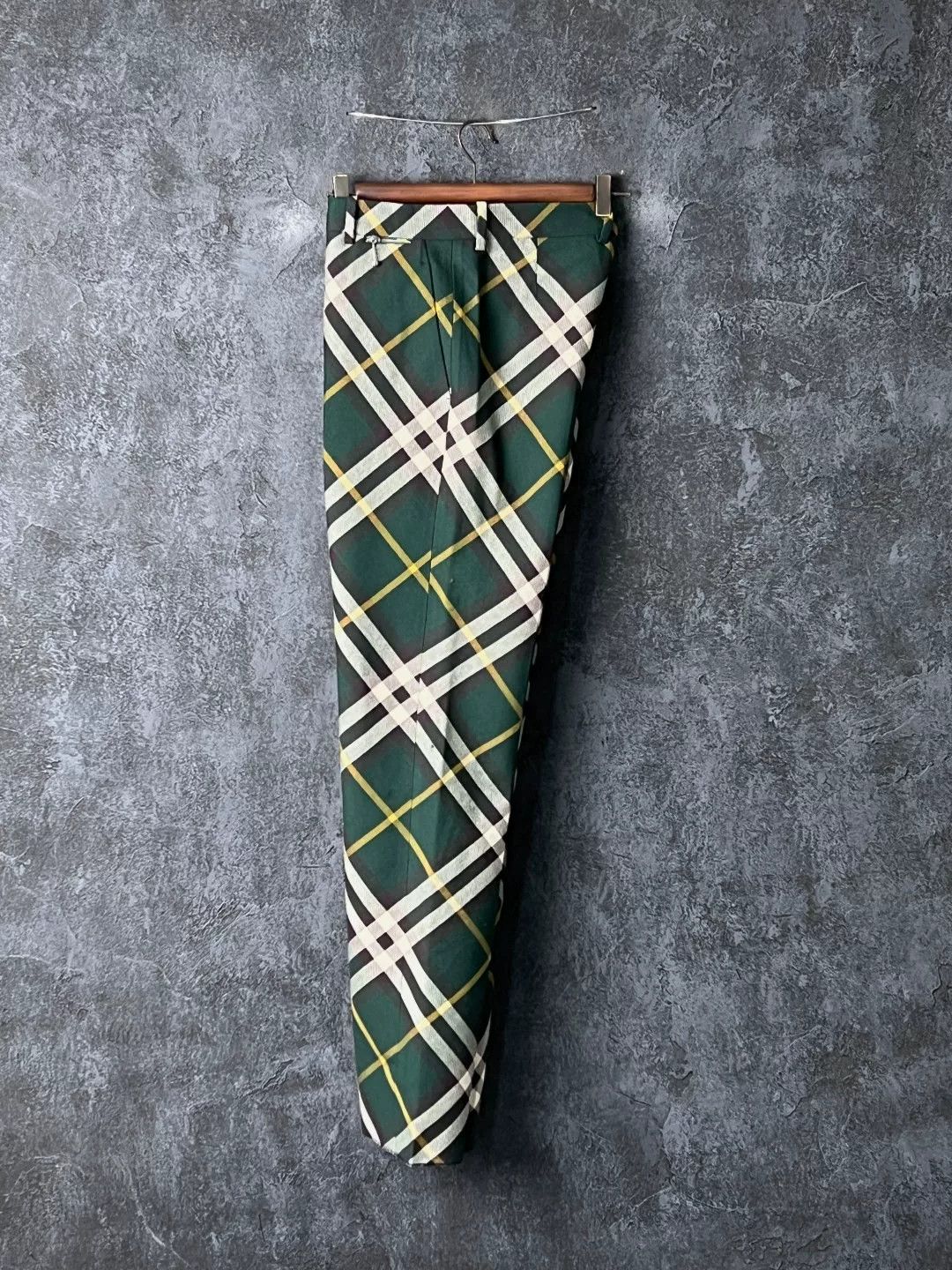Burberry Burberry Casual Plaid Green Formal Trousers 40r Men Size 40R - 7 Thumbnail