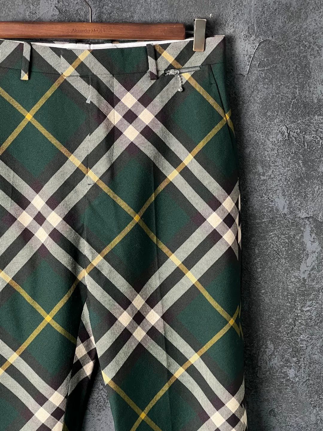 Burberry Burberry Casual Plaid Green Formal Trousers 40r Men Size 40R - 4 Thumbnail