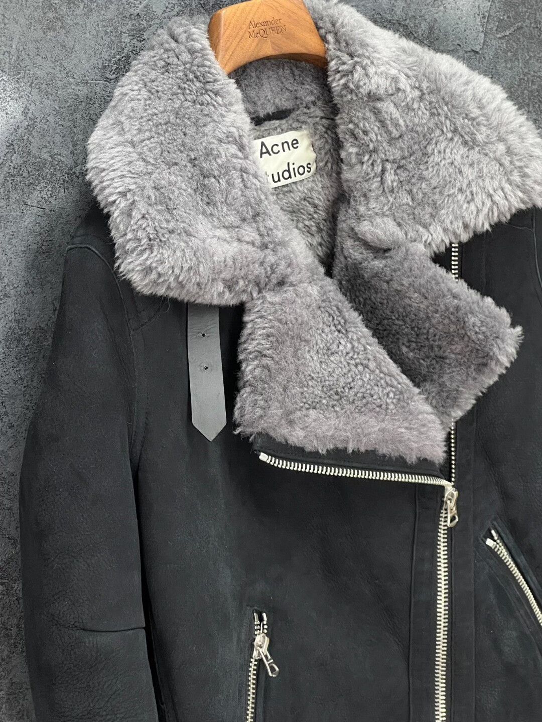 Acne Studios Acne Studios Thermal Gray Leather Jacket M Women Size M / US 6-8 / IT 42-44 - 5 Thumbnail