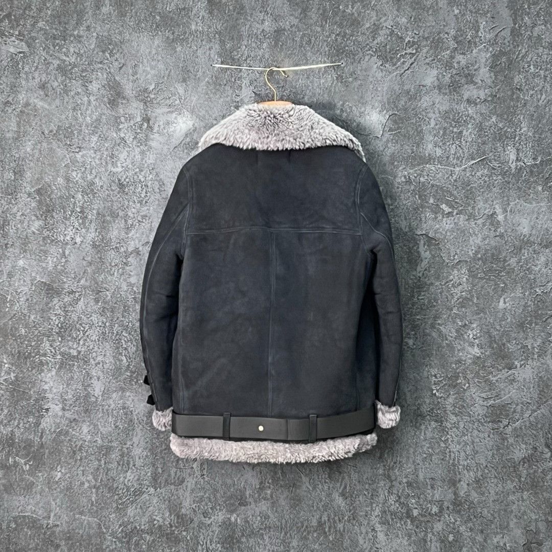 Acne Studios Acne Studios Thermal Gray Leather Jacket M Women Size M / US 6-8 / IT 42-44 - 2 Thumbnail