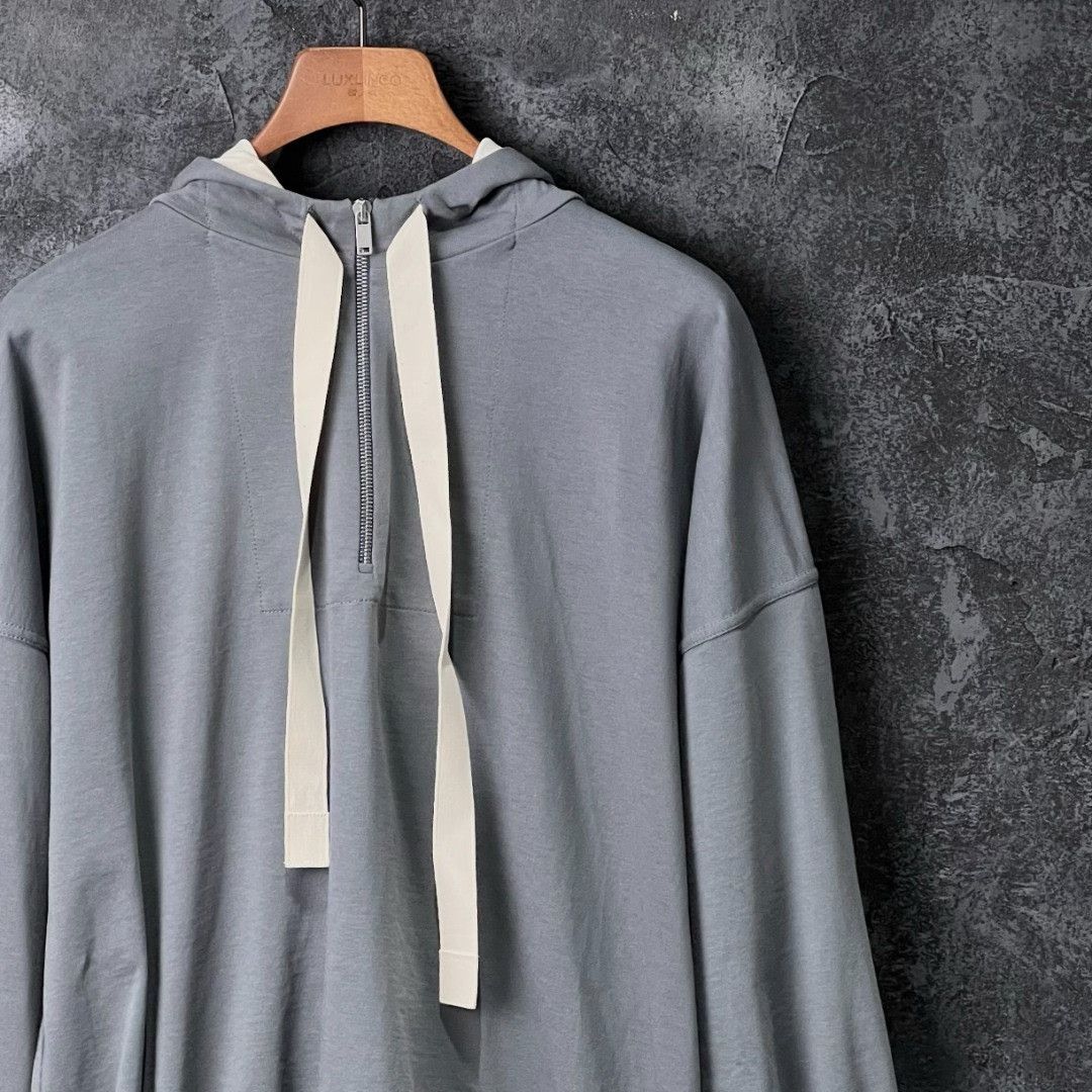 Jil Sander Jil Sander Cotton Gray Hoodie XS Women Size XS / US 0-2 / IT 36-38 - 3 Thumbnail
