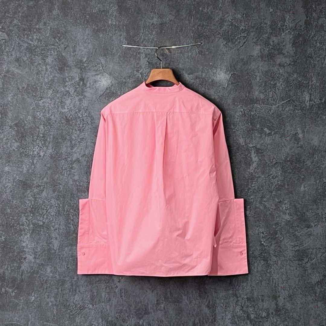 Jil Sander Jil Sander Cotton Pink Button Up M Women Size M / US 6-8 / IT 42-44 - 2 Thumbnail