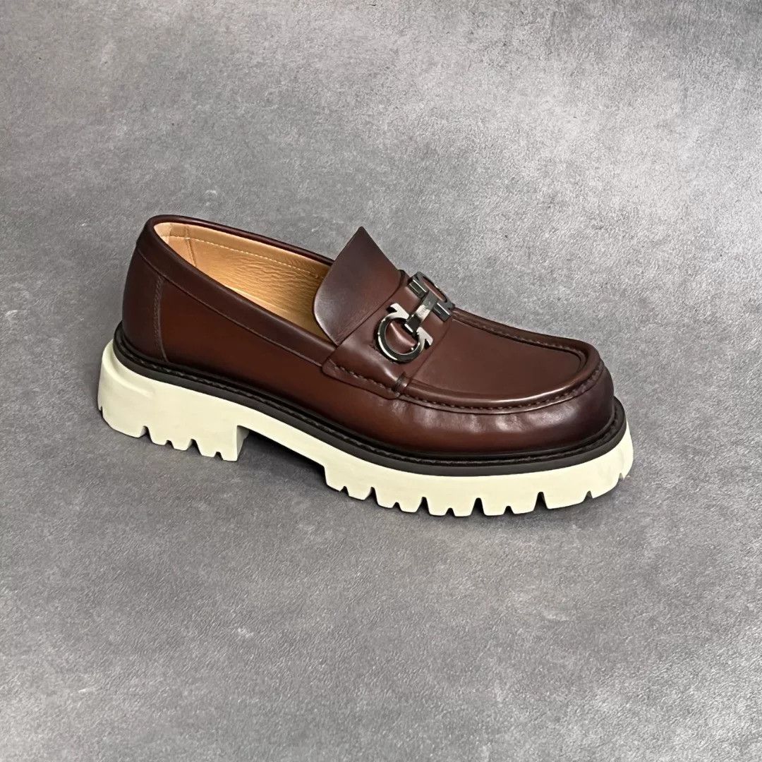 Salvatore Ferragamo Salvatore Ferragamo Leather Brown Lowtop Sneakers 7 Men Size US 7 / EU 40 - 4 Thumbnail