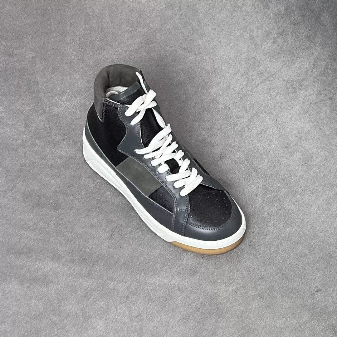 Kiton Kiton Leather Multi Hitop Sneakers 9.5 Men Size US 9.5 / EU 42-43 - 5 Thumbnail