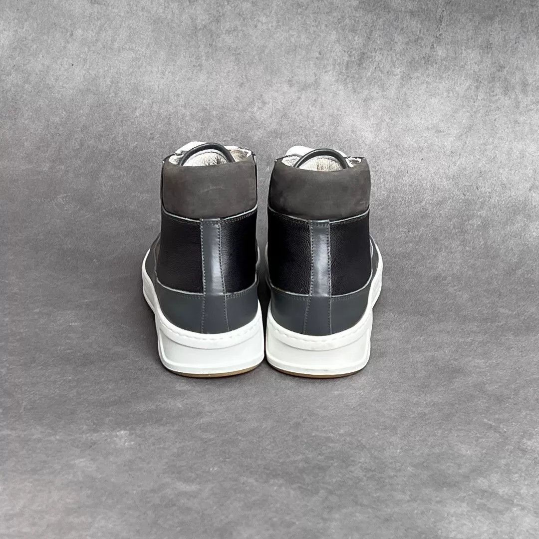 Kiton Kiton Leather Multi Hitop Sneakers 9.5 Men Size US 9.5 / EU 42-43 - 8 Thumbnail
