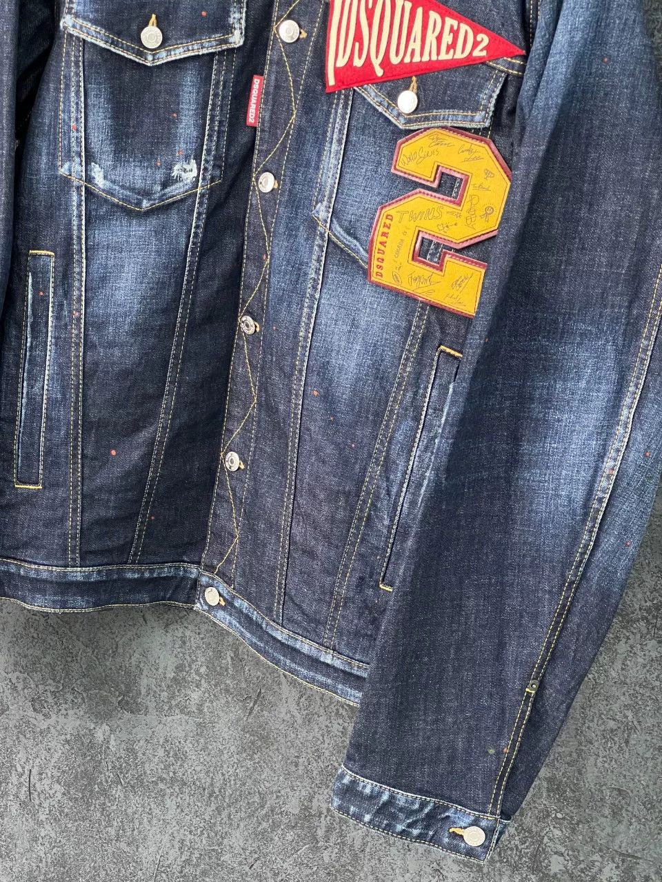 Dsquared2 Dsquared2 Denim Red Light Jacket m Men Size US M / EU 48-50 / 2 - 6 Thumbnail