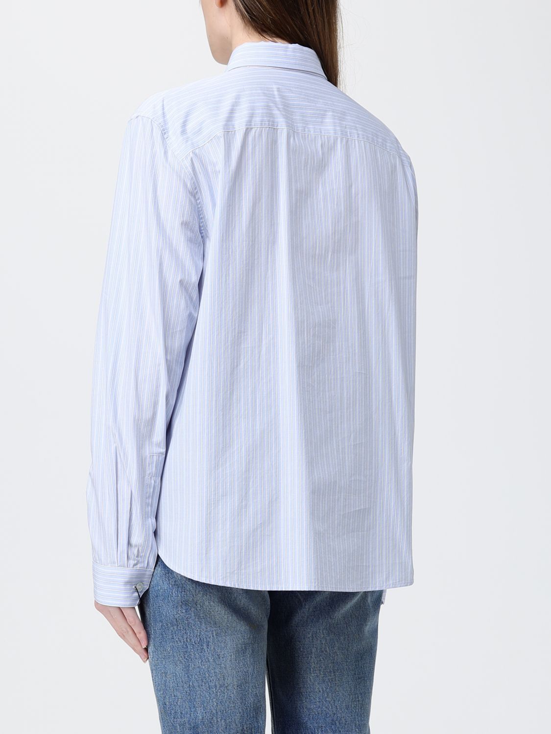 Saint Laurent Paris Saint Laurent Shirt Woman Gnawed Blue Size S / US 4 / IT 40 - 3 Thumbnail