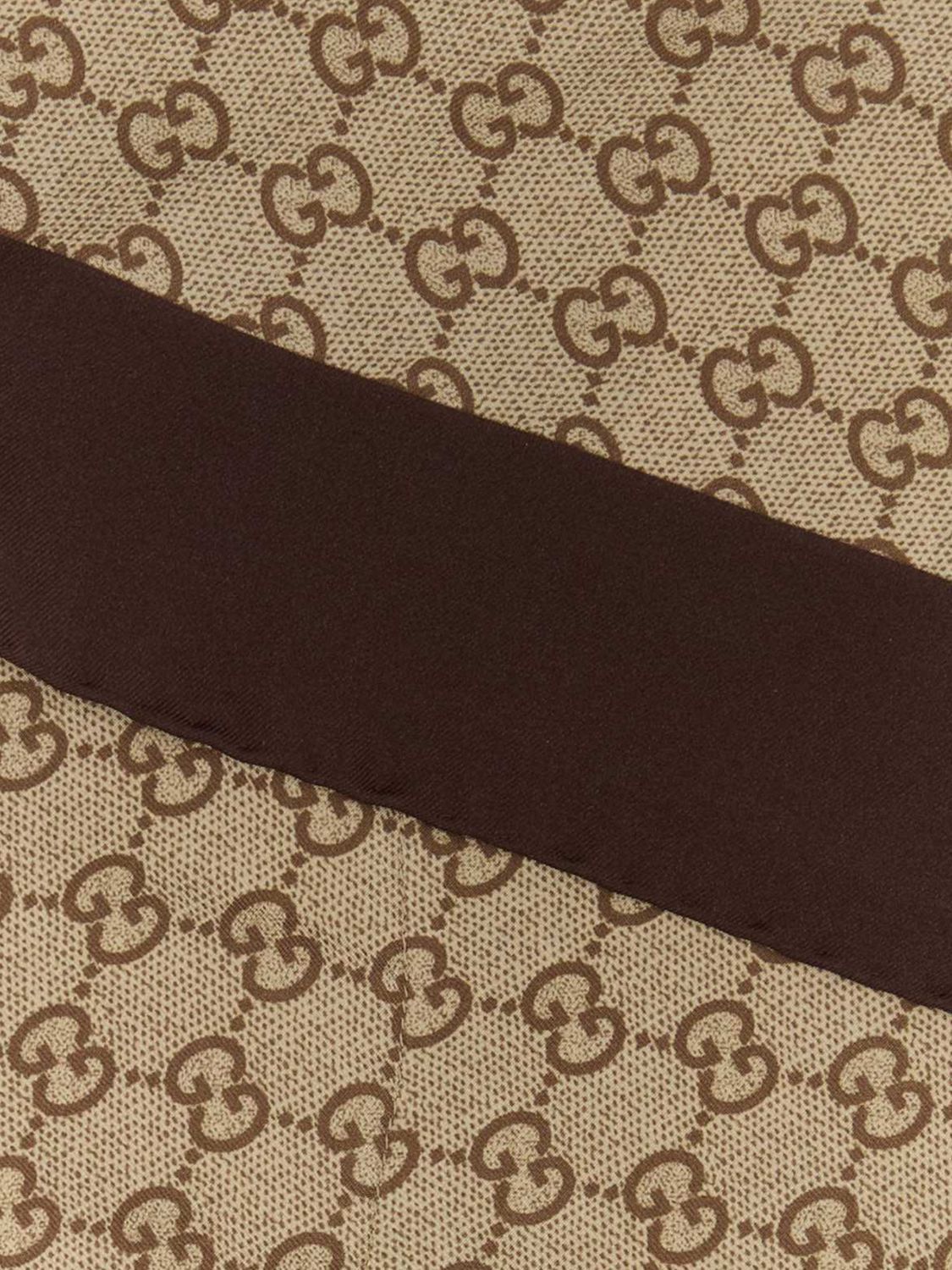Gucci Gucci Neck Scarf Woman Brown Size ONE SIZE - 2 Thumbnail