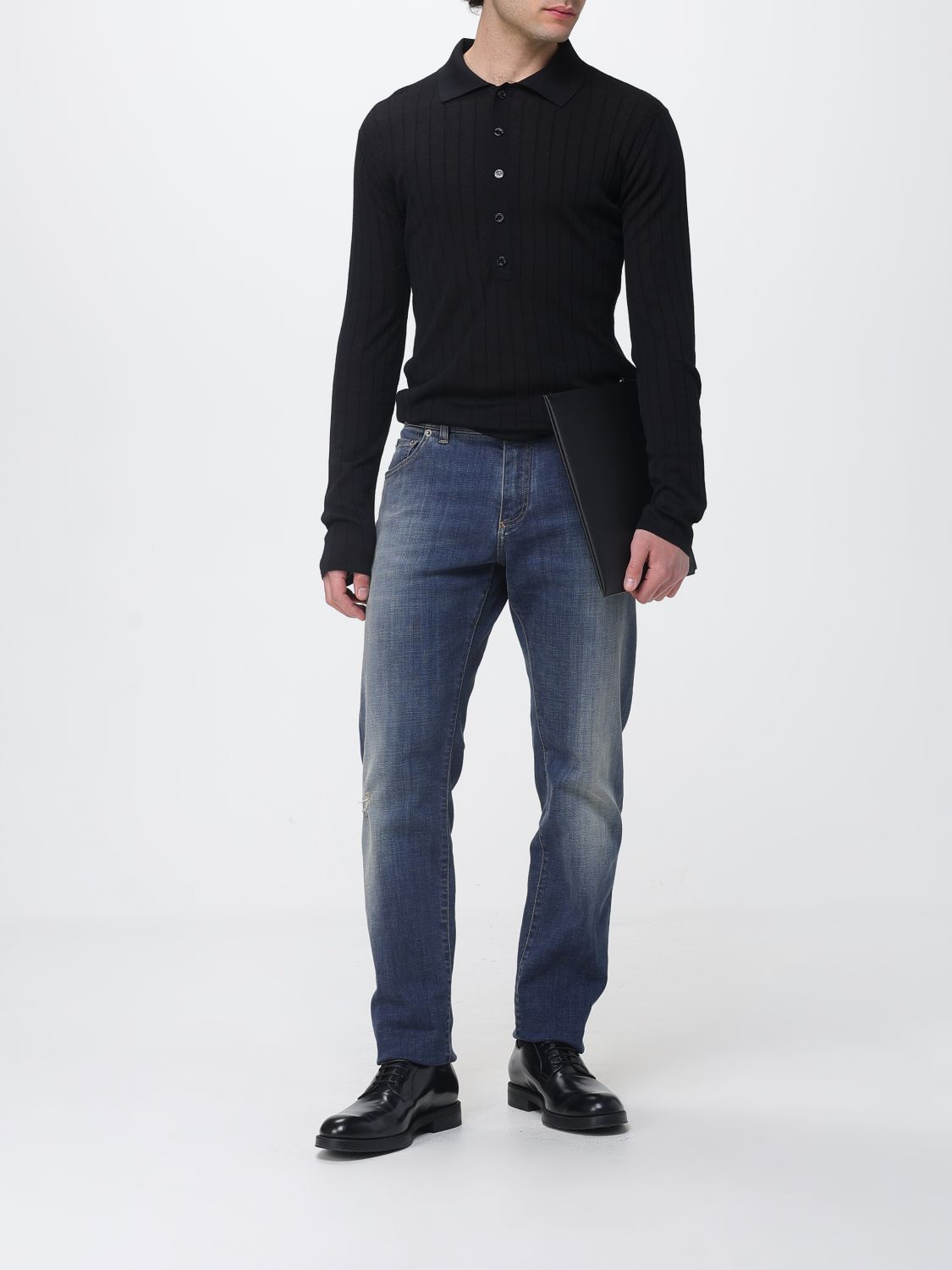 Saint Laurent Paris Saint Laurent Polo Shirt Men Black Size US L / EU 52-54 / 3 - 2 Thumbnail