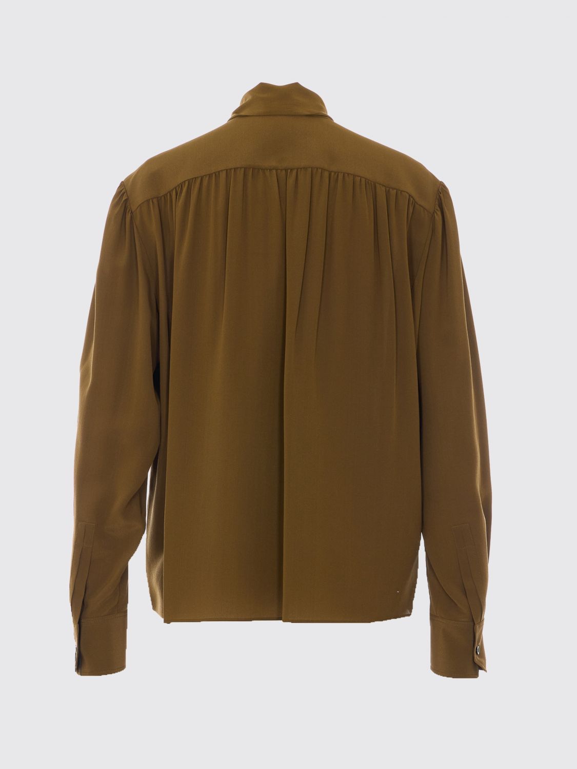 Saint Laurent Paris Saint Laurent Shirt Woman Green Size S / US 4 / IT 40 - 3 Thumbnail