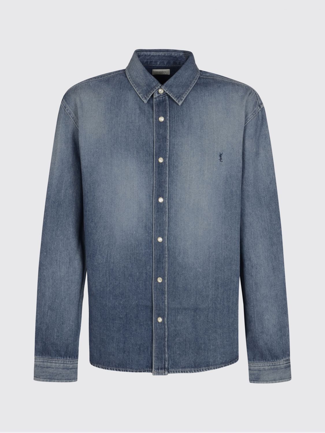 Saint Laurent Paris Saint Laurent Shirt Men Blue Size US L / EU 52-54 / 3 - 2 Thumbnail