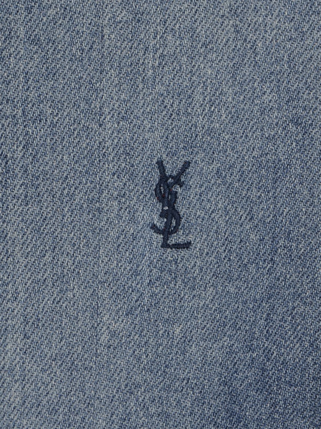 Saint Laurent Paris Saint Laurent Shirt Men Blue Size US L / EU 52-54 / 3 - 4 Thumbnail