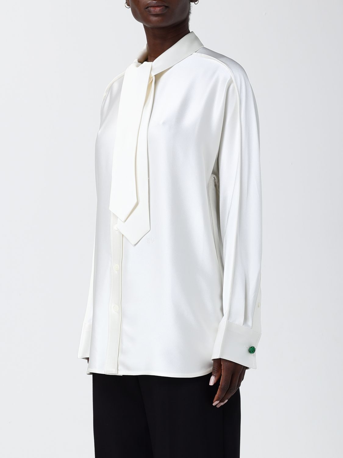 Bottega Veneta Bottega Veneta Shirt Woman White Size XS / US 0-2 / IT 36-38 - 3 Thumbnail