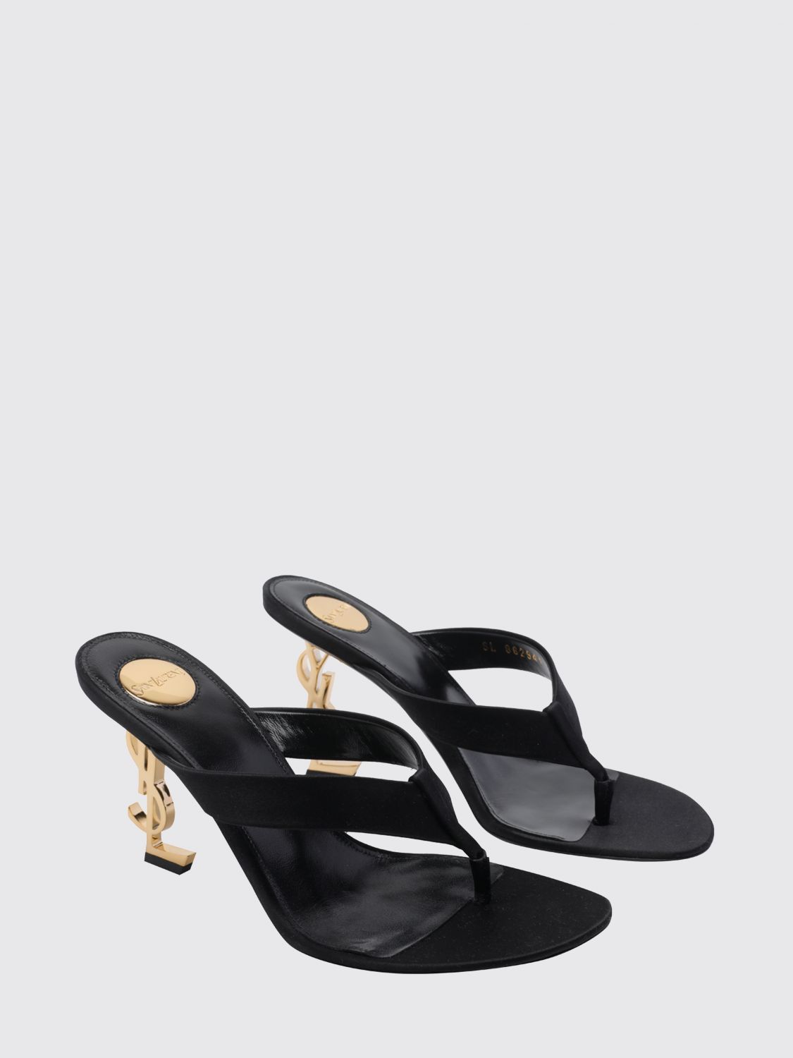 Saint Laurent Paris Saint Laurent Heeled Sandal Woman Black Size US 8.5 / IT 38.5 - 2 Thumbnail