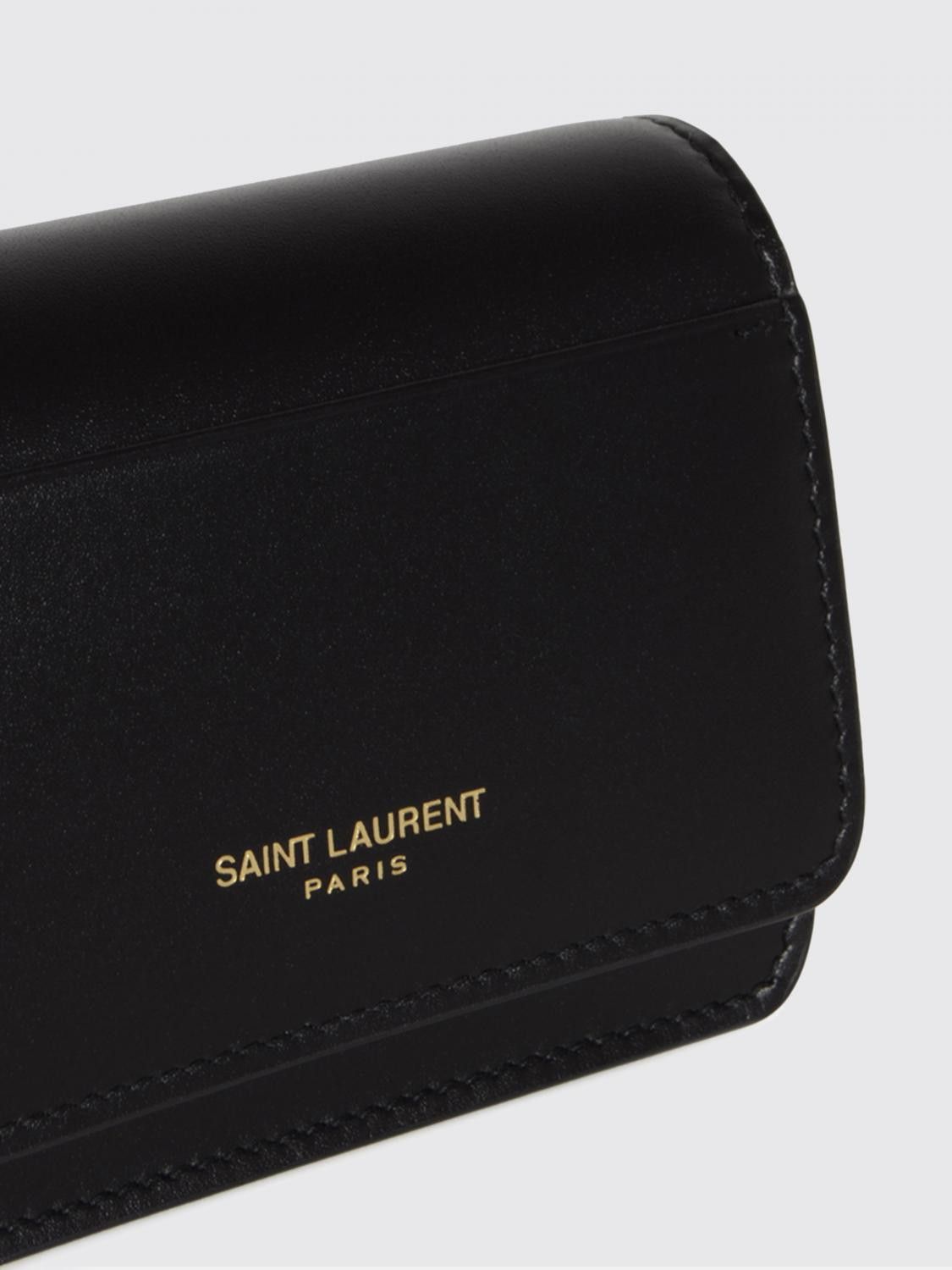 Saint Laurent Paris Saint Laurent Wallet Men Black Size ONE SIZE - 3 Thumbnail
