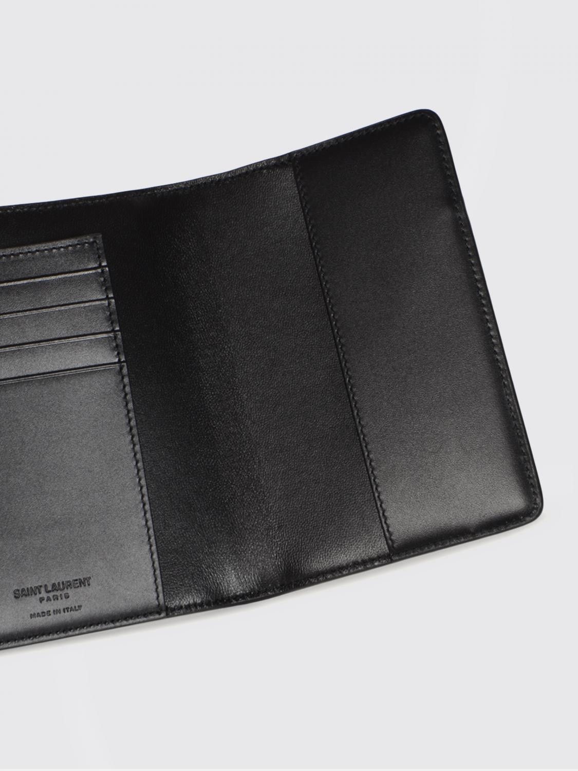 Saint Laurent Paris Saint Laurent Wallet Men Black Size ONE SIZE - 4 Thumbnail