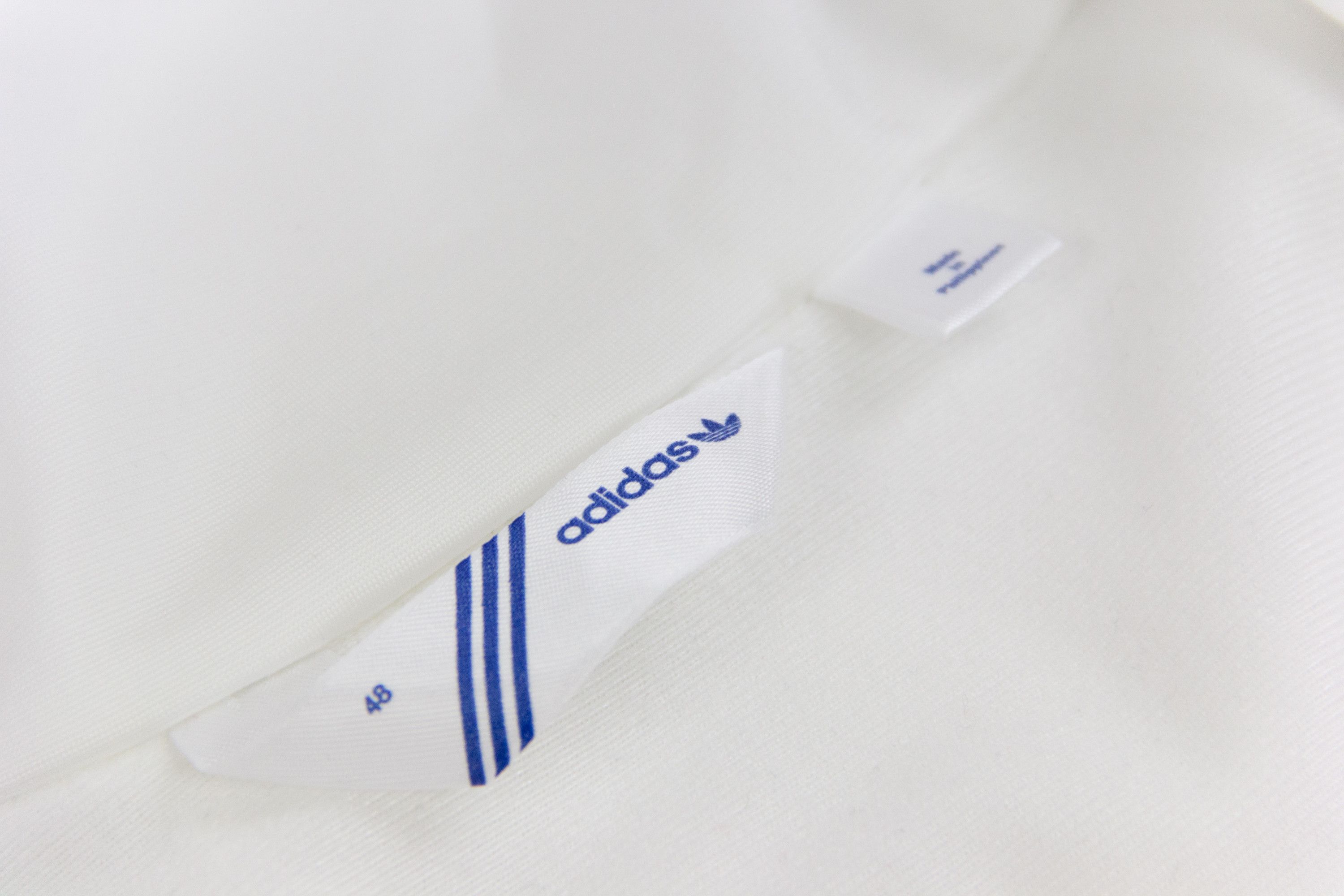 Adidas Adidas Originals White Track Jacket with Silver Stripes, Size M Size US M / EU 48-50 / 2 - 9 Thumbnail