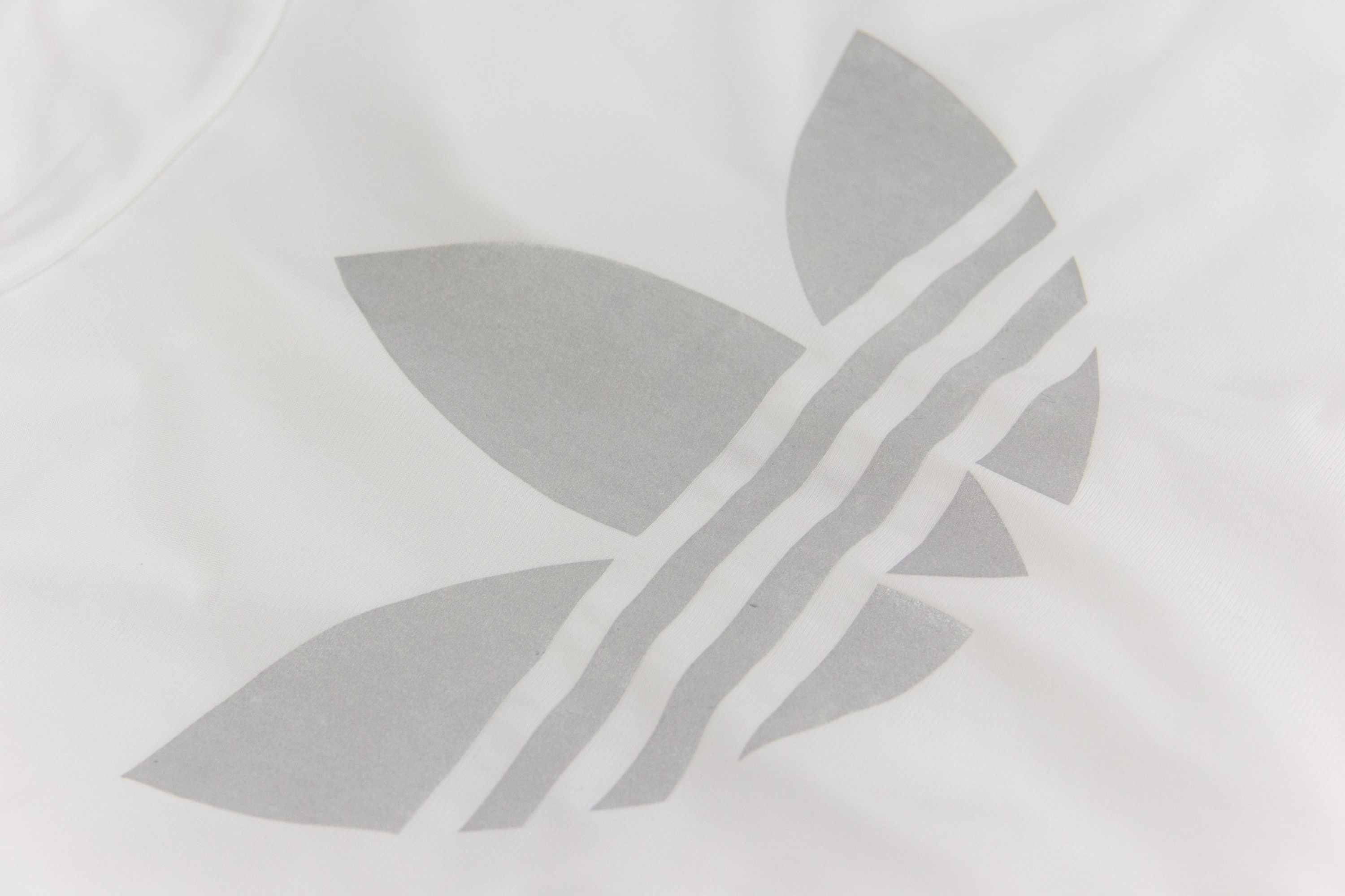 Adidas Adidas Originals White Track Jacket with Silver Stripes, Size M Size US M / EU 48-50 / 2 - 7 Thumbnail