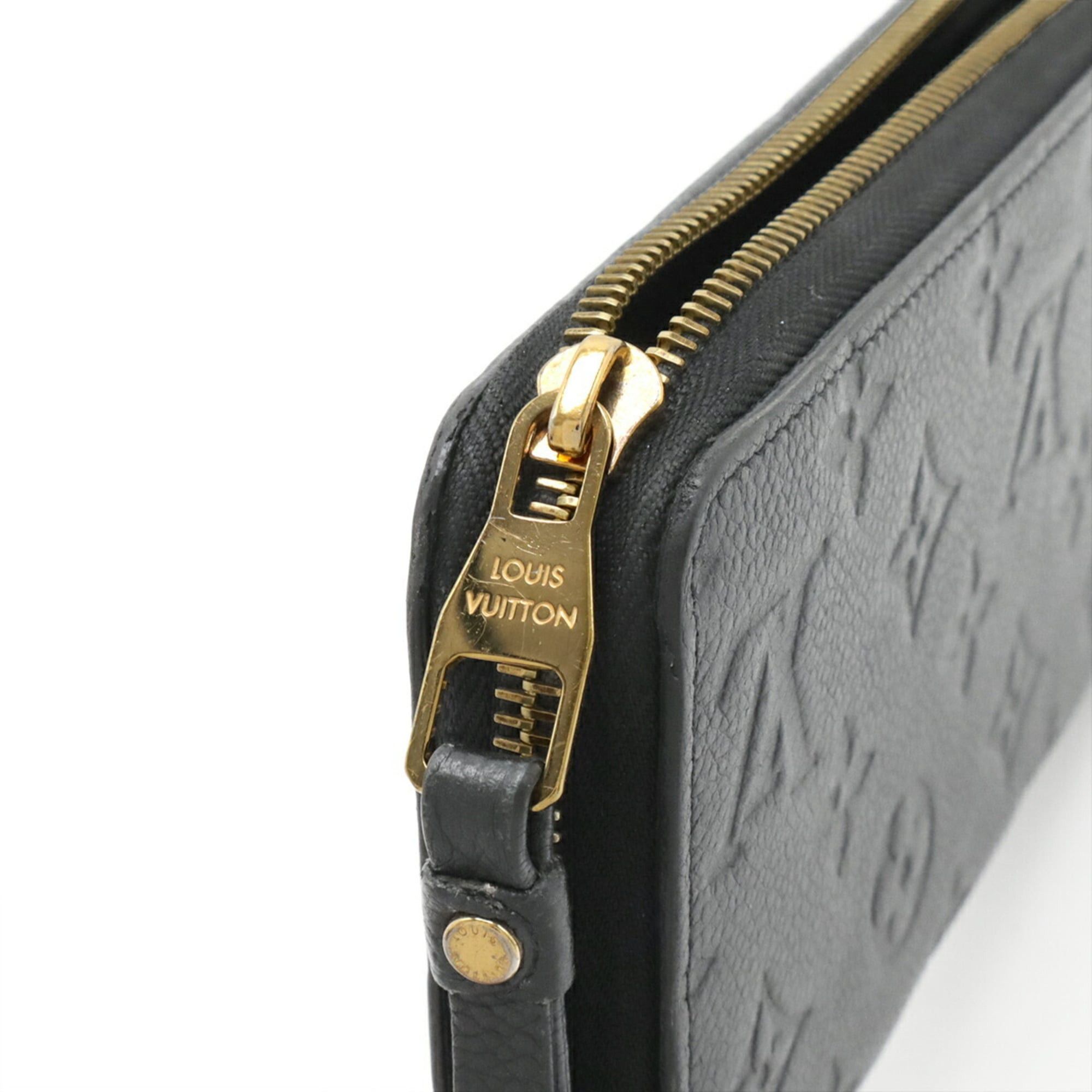 Louis Vuitton Louis Vuitton Monogram Empreinte Zippy Wallet Round Long Leather Noir Black M61864 Size ONE SIZE - 5 Thumbnail
