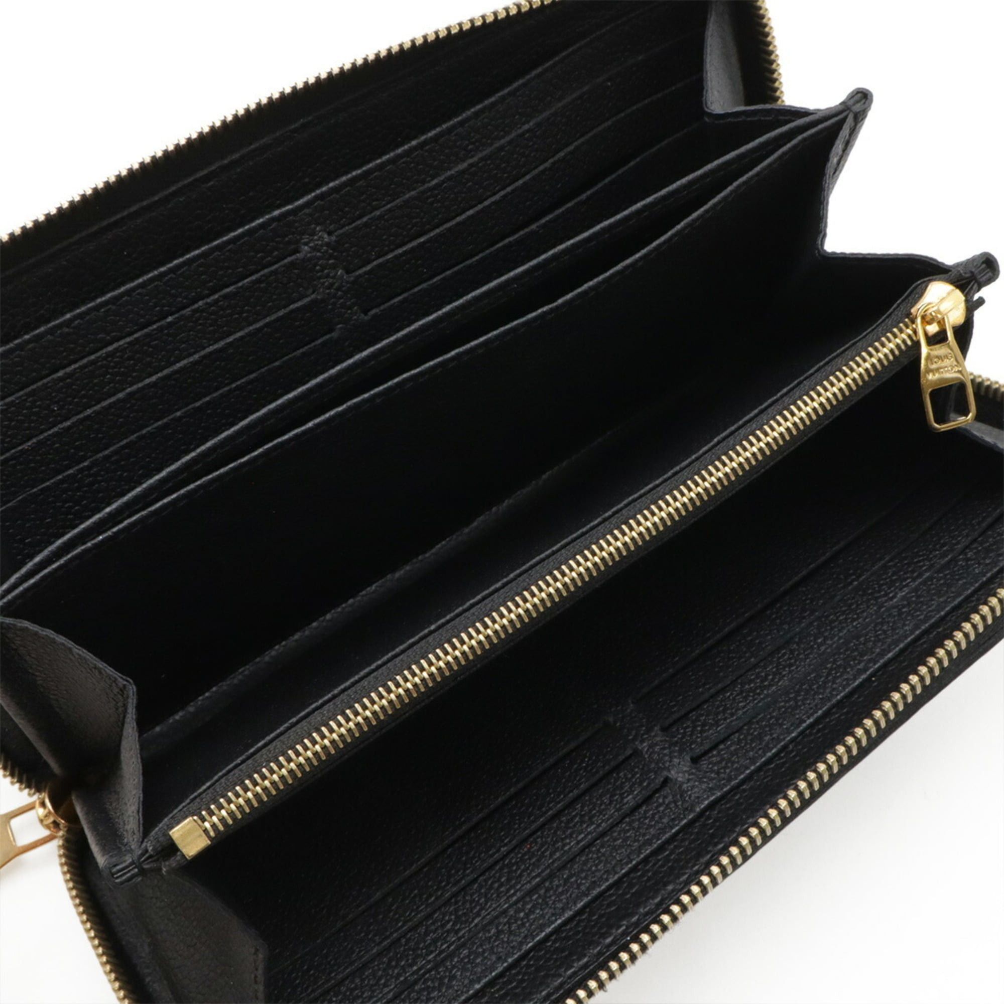 Louis Vuitton Louis Vuitton Monogram Empreinte Zippy Wallet Round Long Leather Noir Black M61864 Size ONE SIZE - 6 Thumbnail