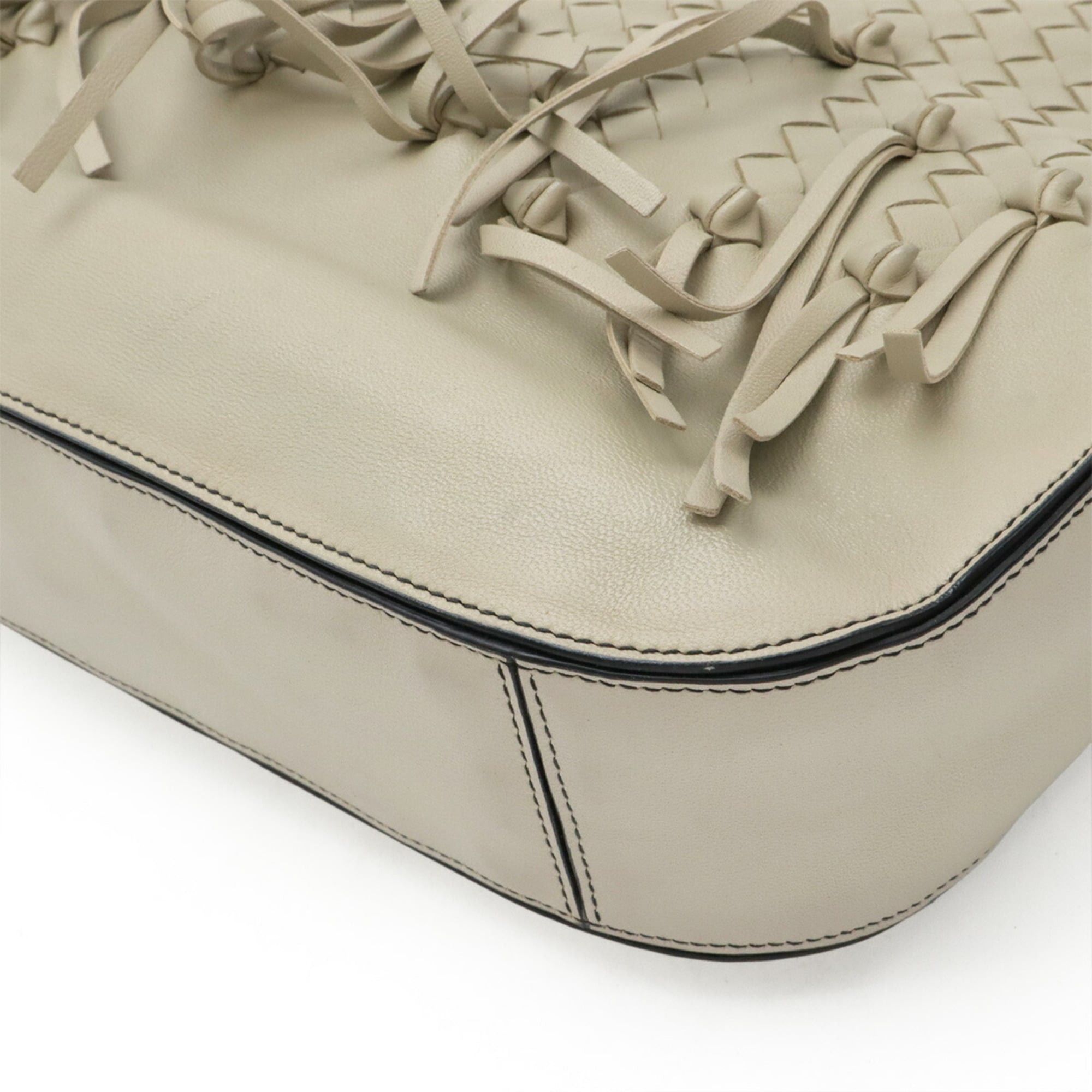Bottega Veneta BOTTEGA VENETA Intrecciato Brio Shoulder Bag, Knot Leather, Light Greige, 494119 Size ONE SIZE - 4 Thumbnail