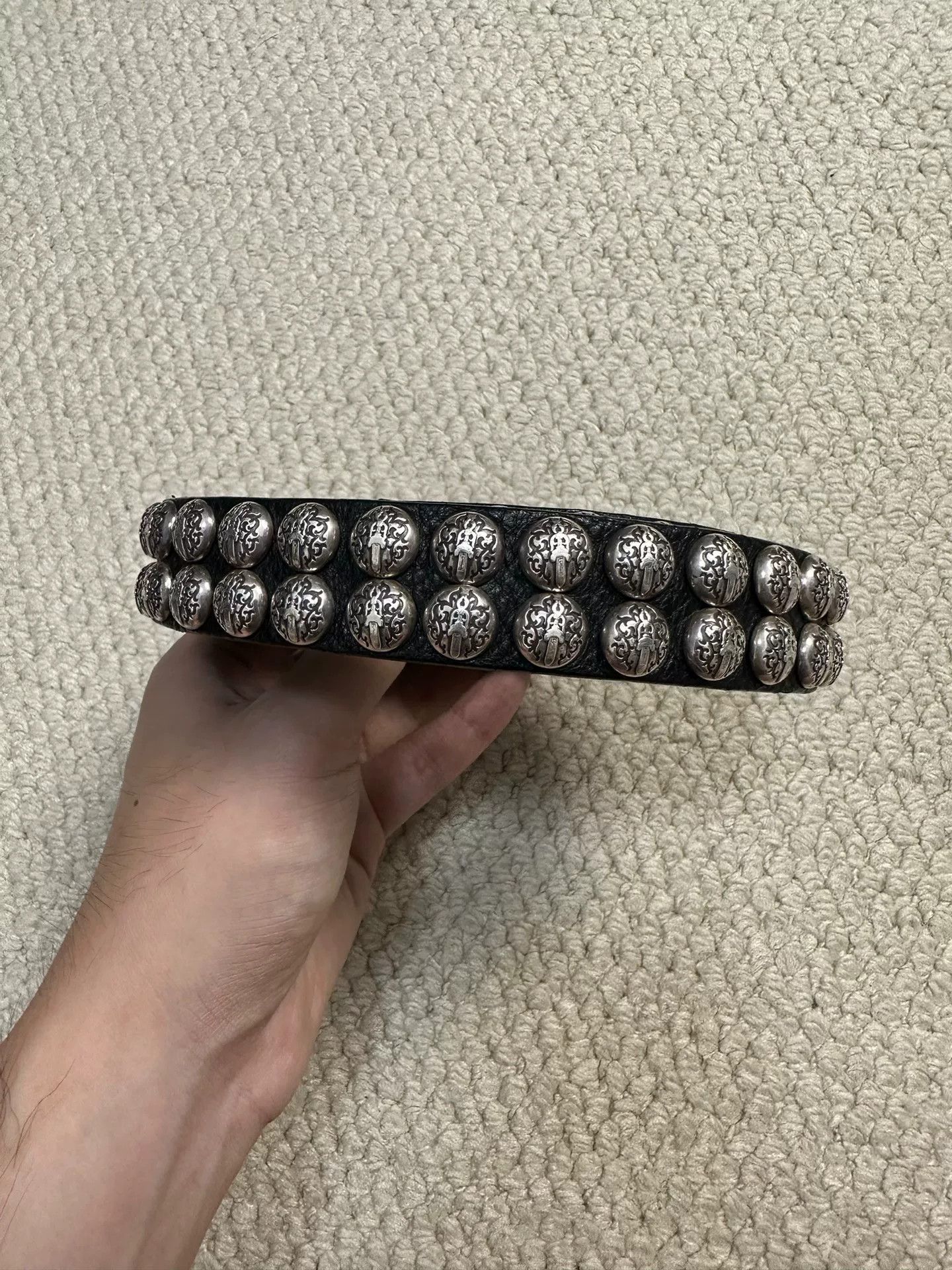 Chrome Hearts Chrome Hearts Gunslinger Narrow Silver Stud Belt Size ONE SIZE - 3 Thumbnail