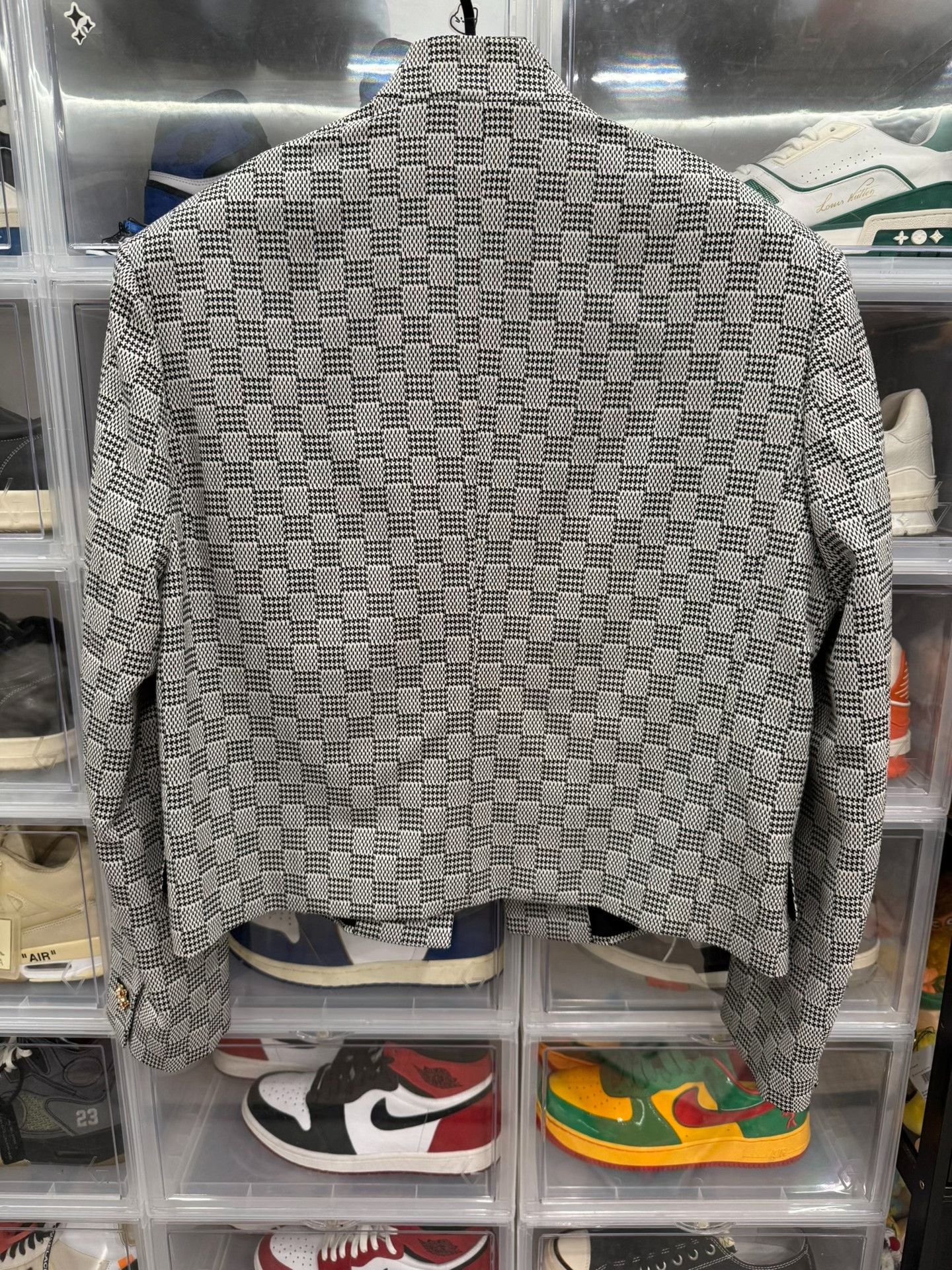Louis Vuitton Louis Vuitton Houndstooth Wool Blazer Size US M / EU 48-50 / 2 - 3 Thumbnail