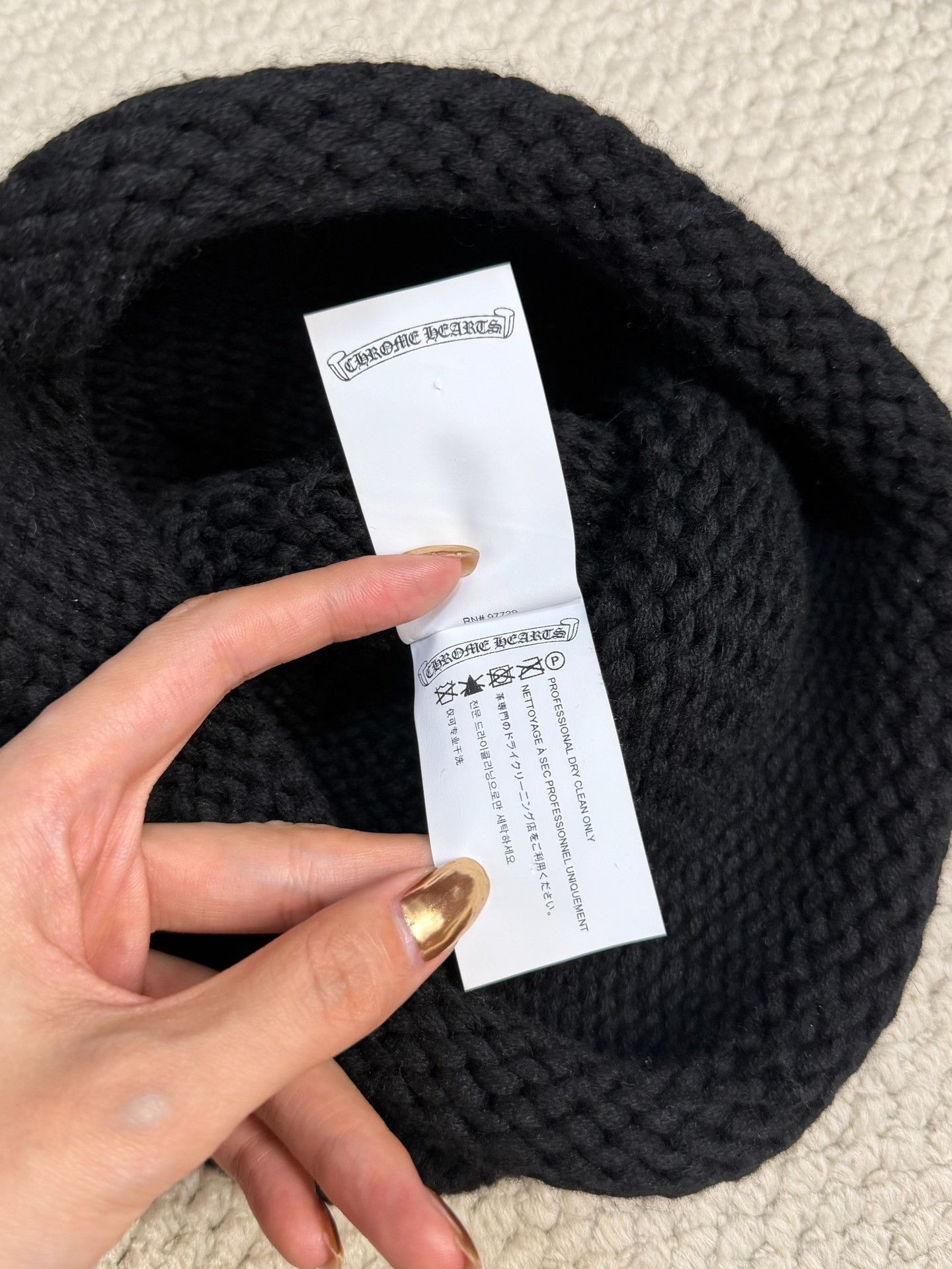 Chrome Hearts Chrome Hearts Cashmere Patch Beanie Size ONE SIZE - 5 Thumbnail