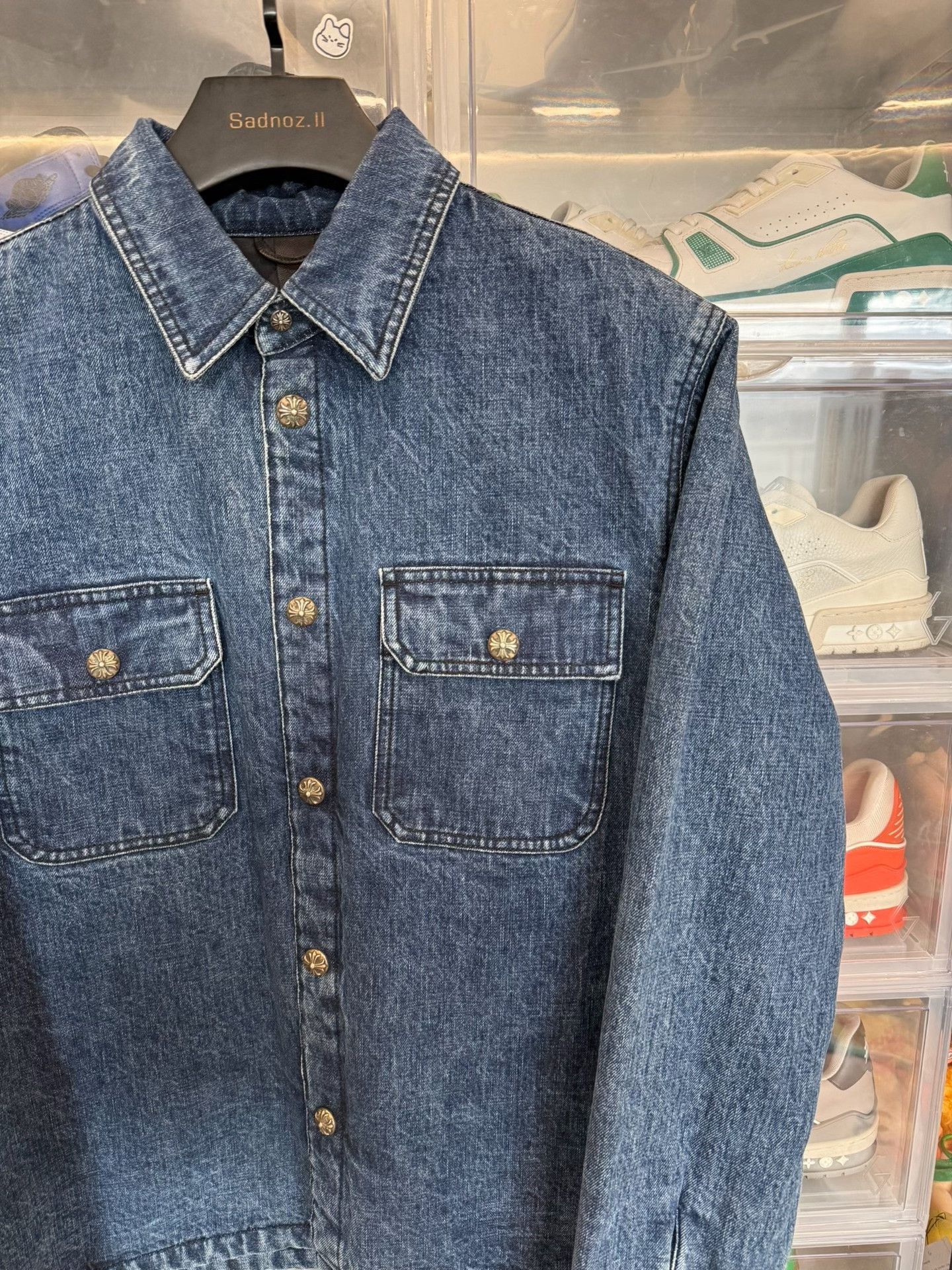 Chrome Hearts Chrome Hearts Workdog Denim Shirt Jacket Size US L / EU 52-54 / 3 - 2 Thumbnail