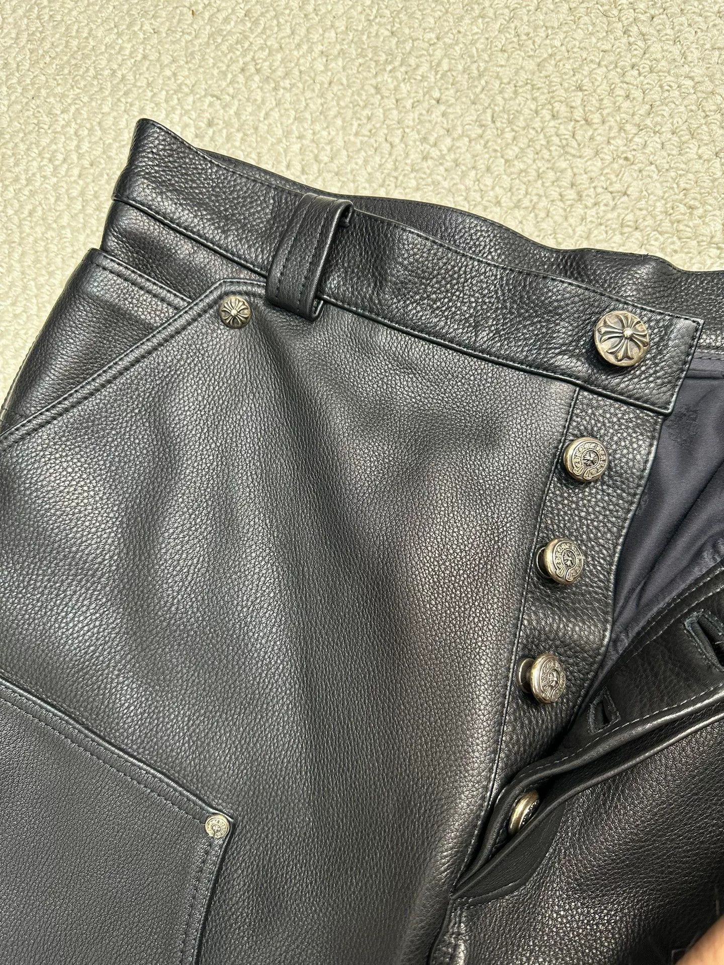 Chrome Hearts Chrome Hearts Leather Double Knee Pants Size US 34 / EU 50 - 3 Thumbnail