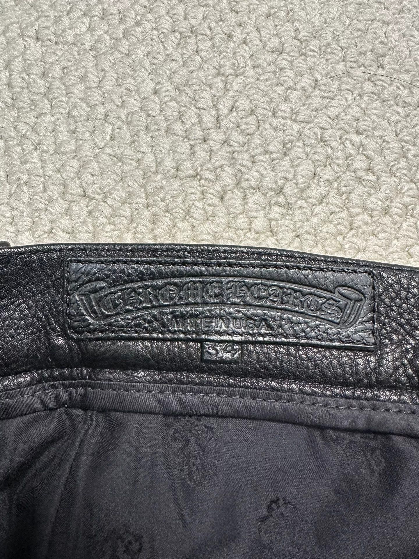 Chrome Hearts Chrome Hearts Leather Double Knee Pants Size US 34 / EU 50 - 6 Thumbnail