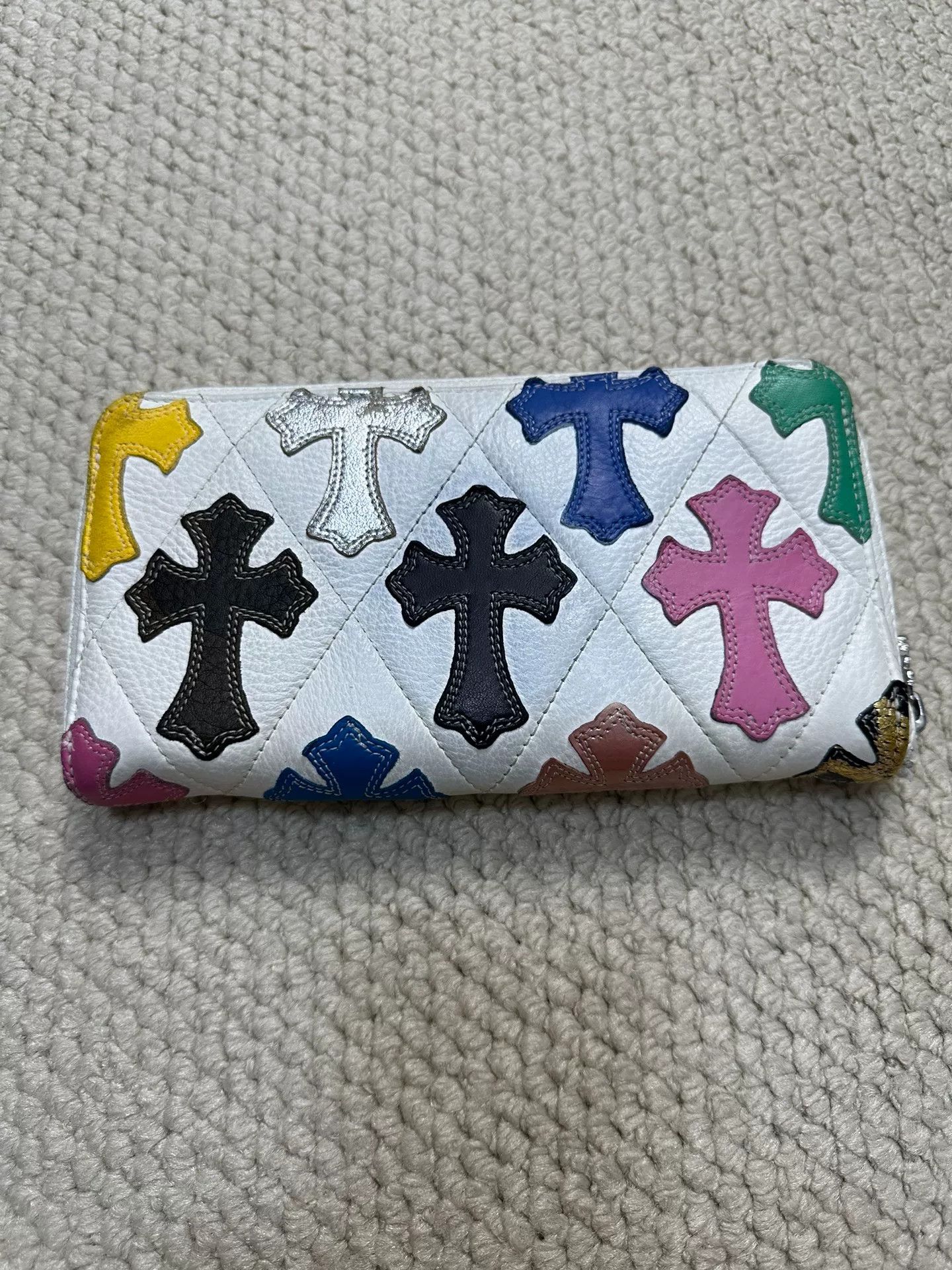 Chrome Hearts Chrome Hearts White Wallet with Colorful Cross Size ONE SIZE - 2 Thumbnail