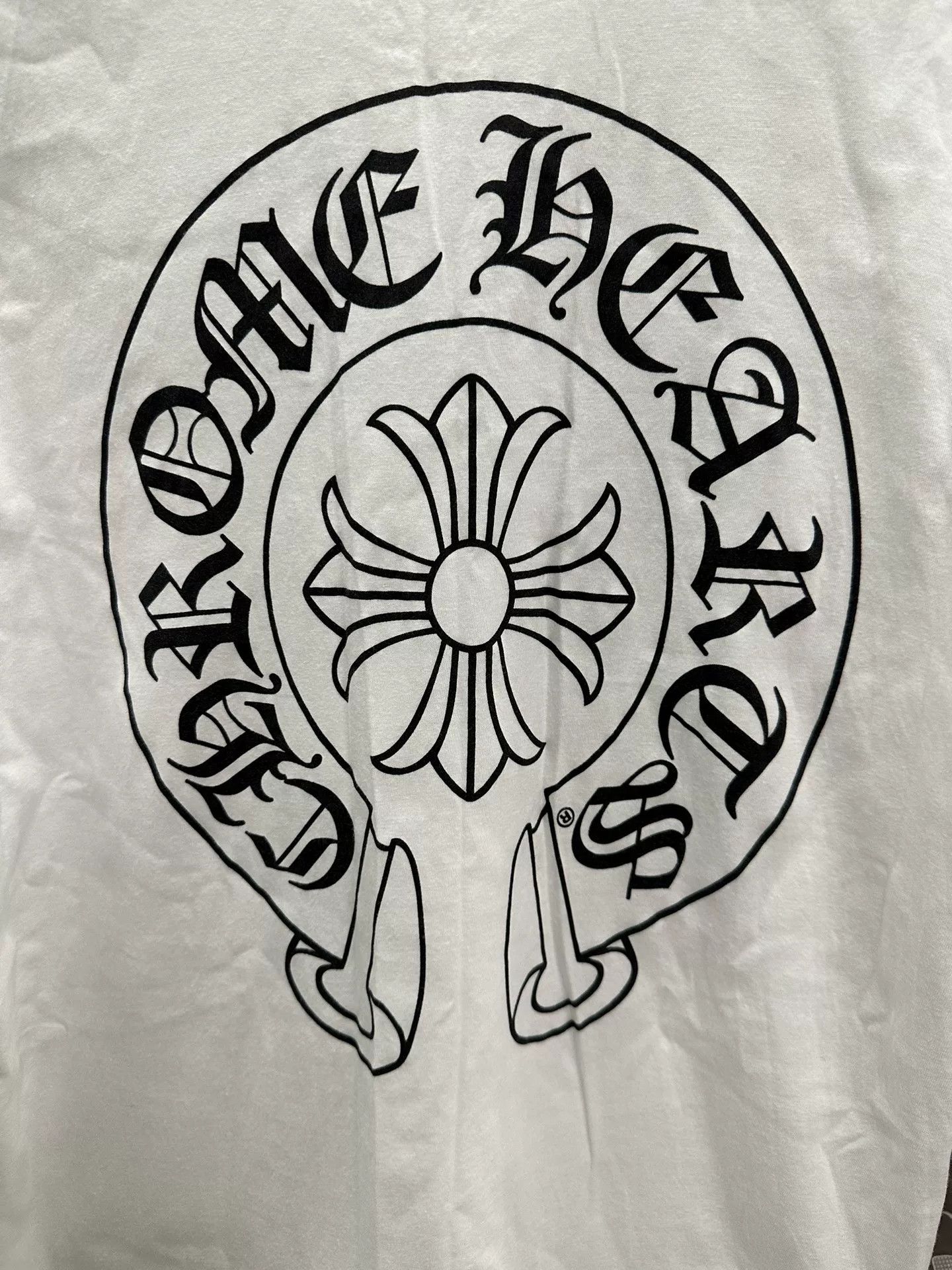 Chrome Hearts Chrome Hearts Classic Horseshoe White Tee Size US L / EU 52-54 / 3 - 4 Thumbnail