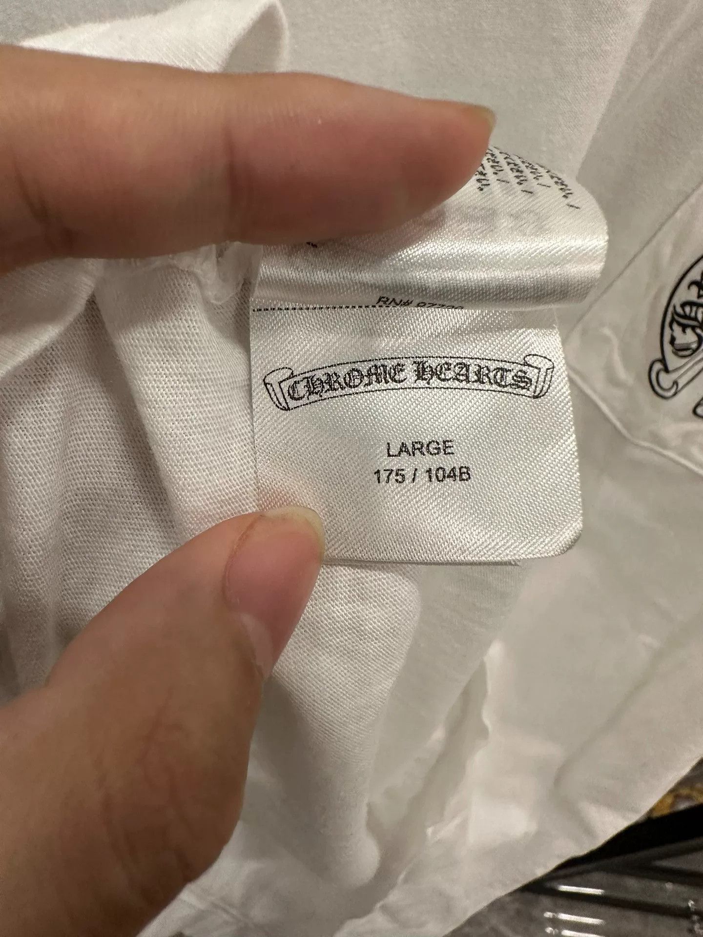 Chrome Hearts Chrome Hearts Classic Horseshoe White Tee Size US L / EU 52-54 / 3 - 6 Thumbnail