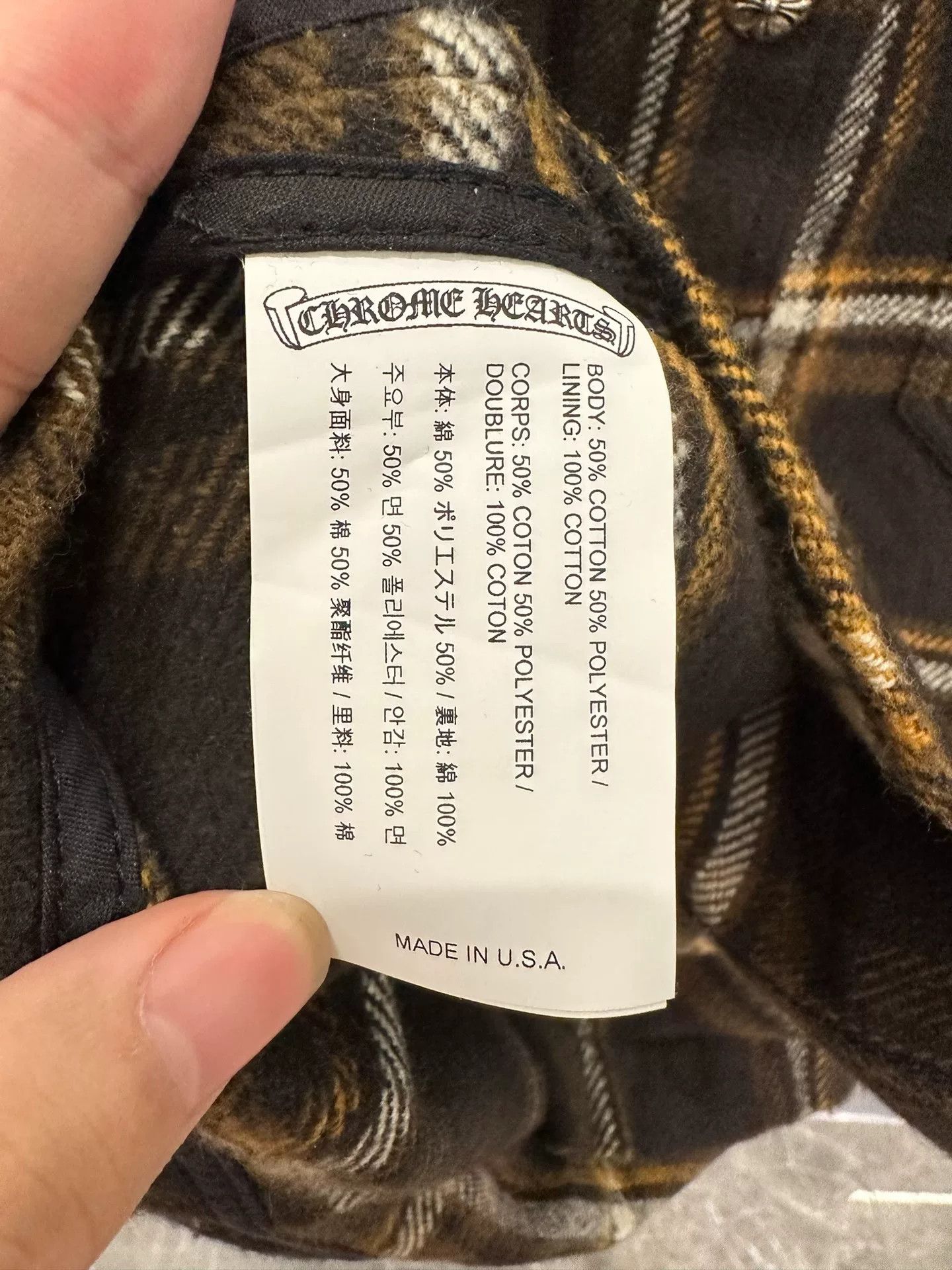 Chrome Hearts Chrome Hearts Women's Workdog Plaid Shirt Jacket Size S / US 4 / IT 40 - 5 Thumbnail