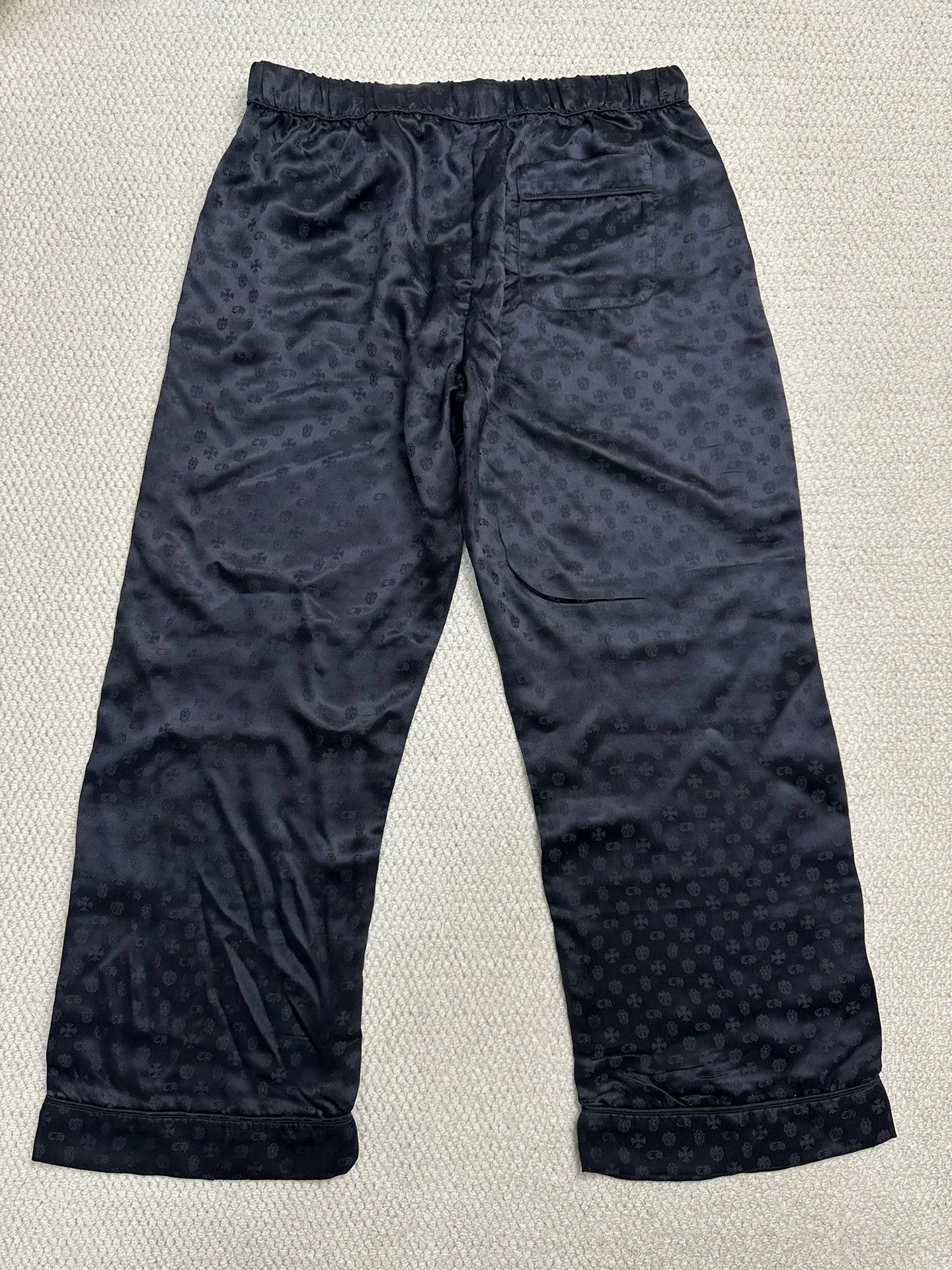 Chrome Hearts Chrome Hearts Black Silk Sleep Pants XL Size US 34 / EU 50 - 4 Thumbnail