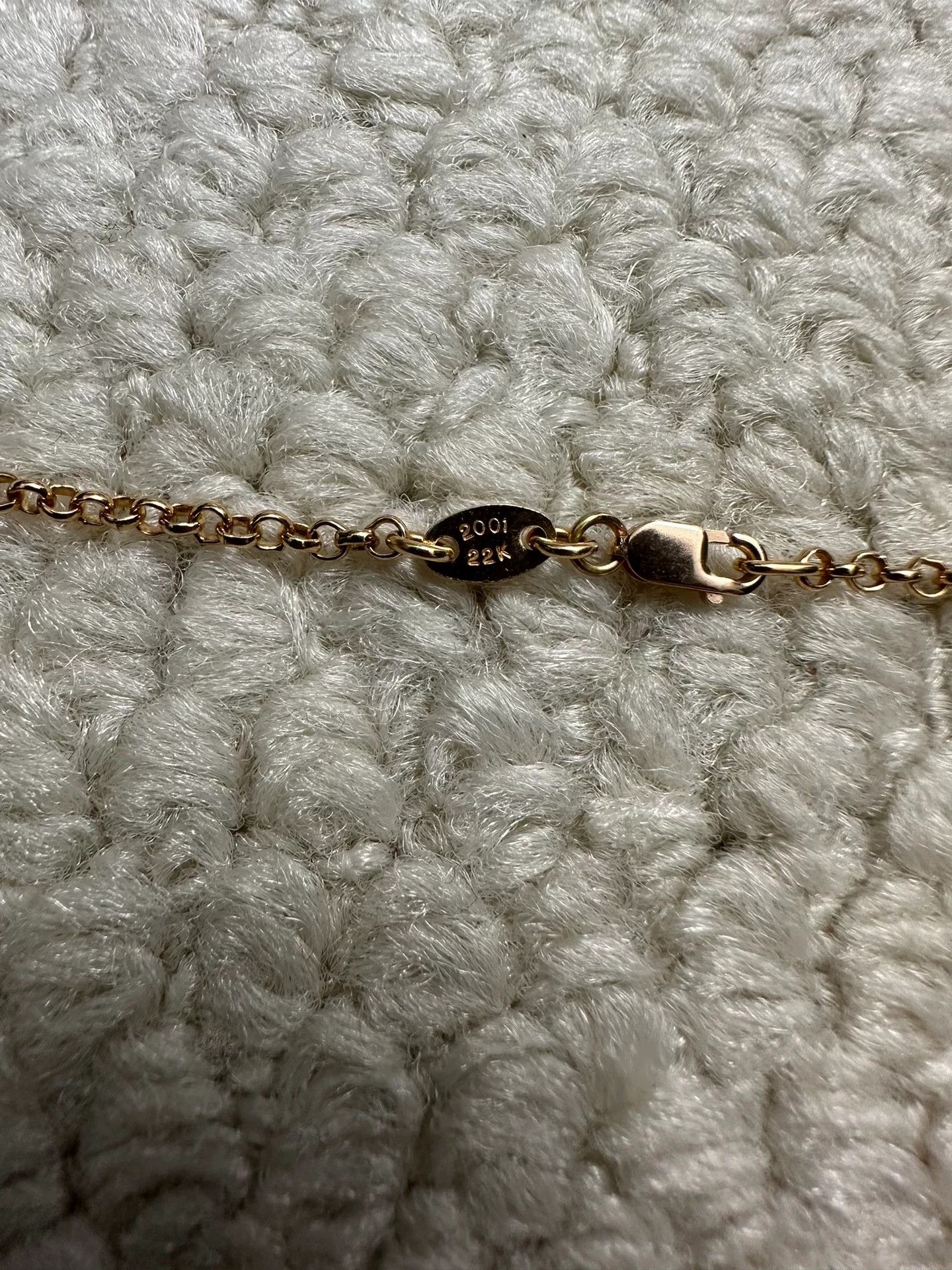 Chrome Hearts Chrome Hearts 22k RollChain Gold Necklace Size ONE SIZE - 3 Thumbnail