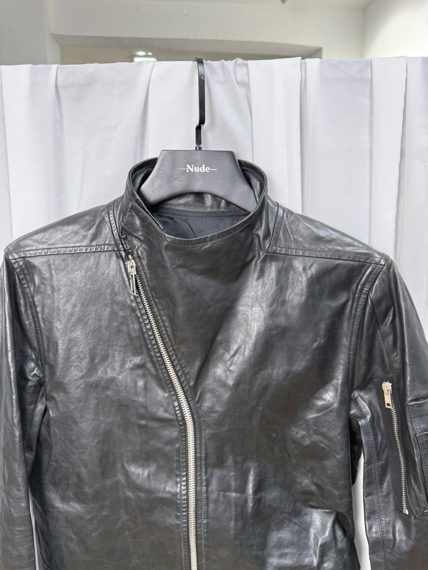 Rick Owens Rick Owens Stand Collar Biker Jacket Size US M / EU 48-50 / 2 - 4 Thumbnail