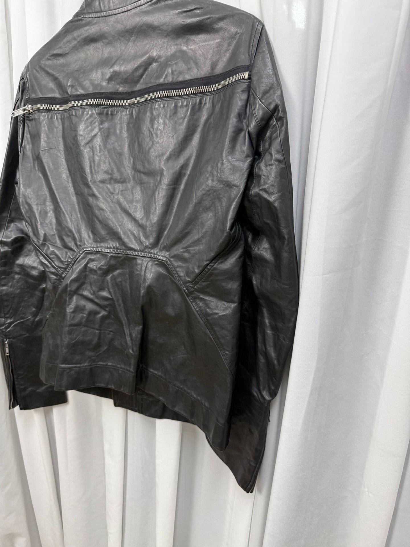 Rick Owens Rick Owens Stand Collar Biker Jacket Size US M / EU 48-50 / 2 - 7 Thumbnail