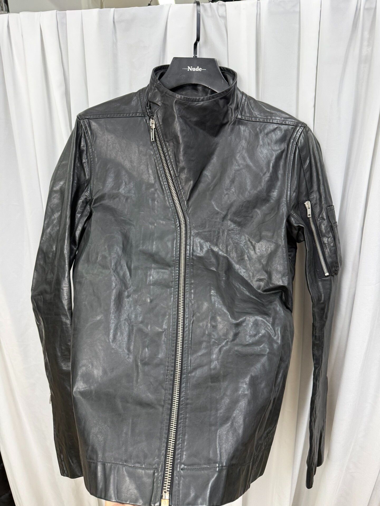 Rick Owens Rick Owens Stand Collar Biker Jacket Size US M / EU 48-50 / 2 - 5 Thumbnail