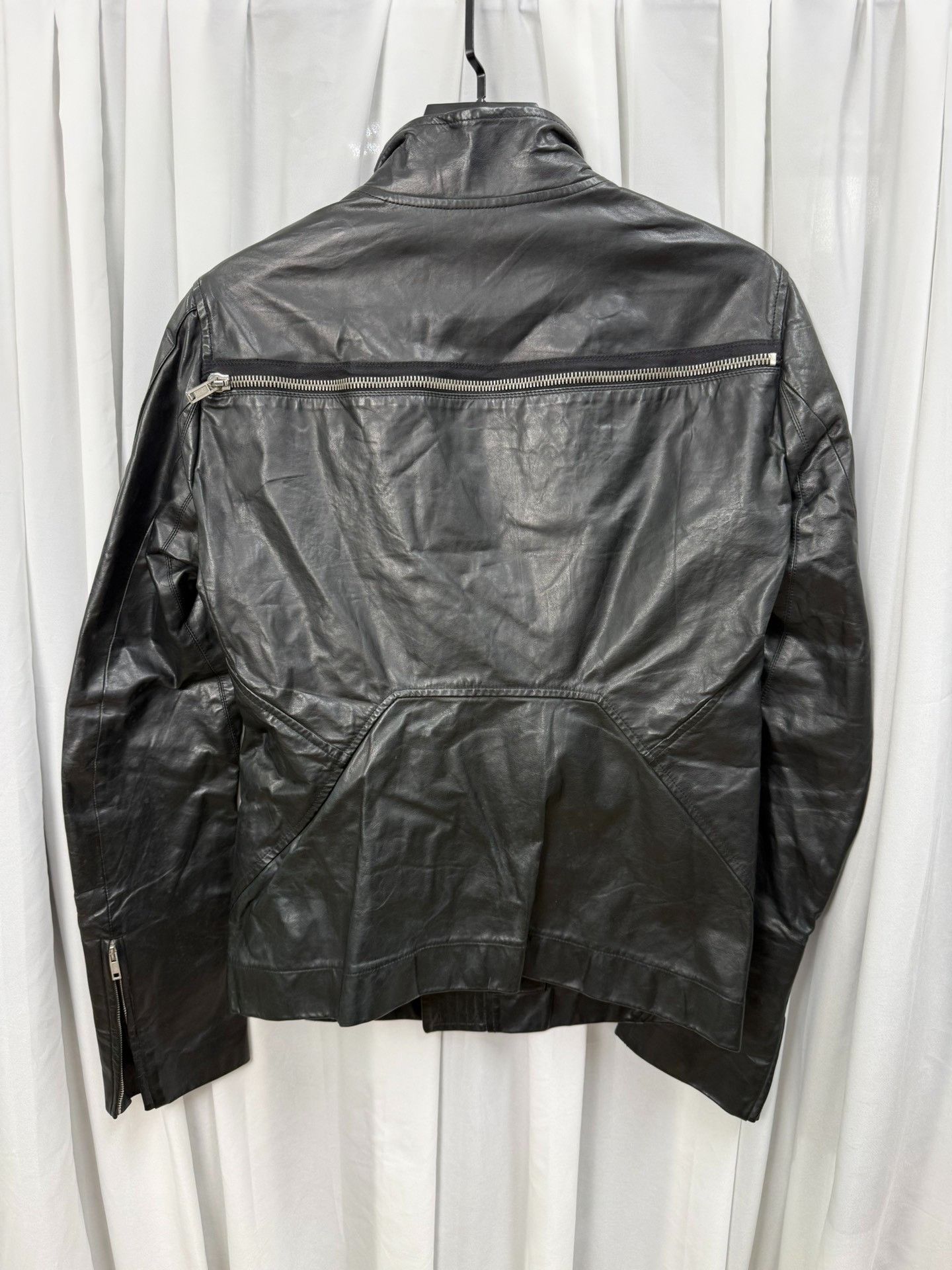 Rick Owens Rick Owens Stand Collar Biker Jacket Size US M / EU 48-50 / 2 - 6 Thumbnail