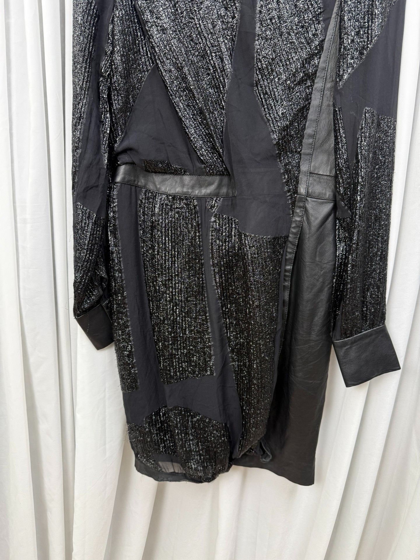 Helmut Lang Helmut Lang Patchwork Leather Shiny Dress Size M / US 6-8 / IT 42-44 - 3 Thumbnail