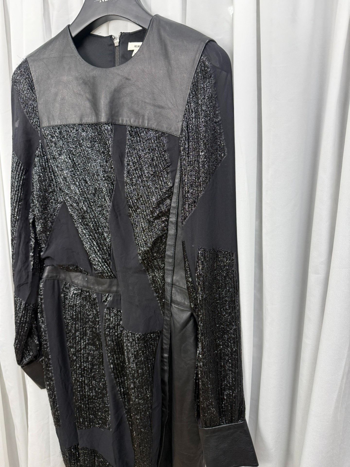 Helmut Lang Helmut Lang Patchwork Leather Shiny Dress Size M / US 6-8 / IT 42-44 - 4 Thumbnail