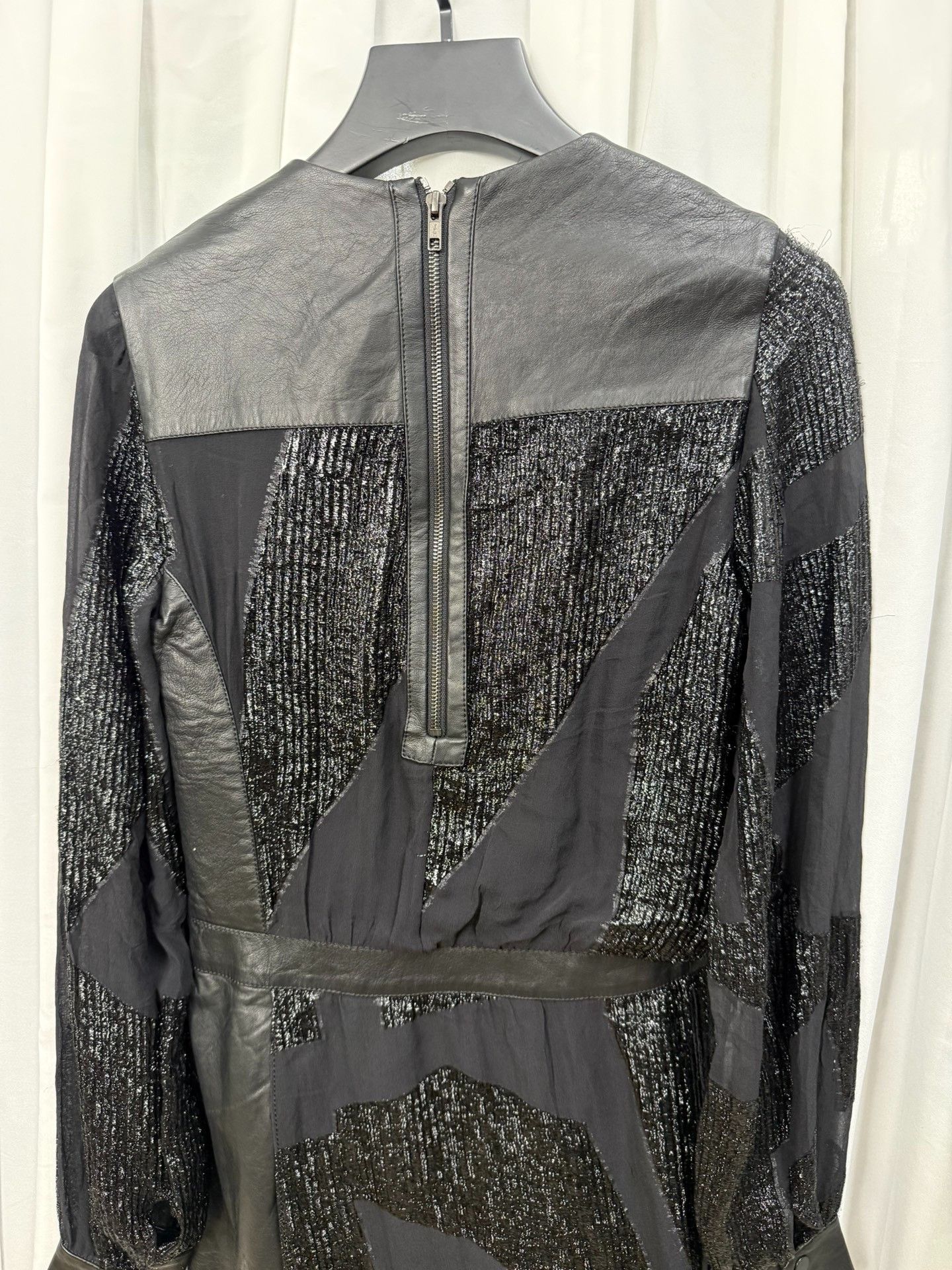 Helmut Lang Helmut Lang Patchwork Leather Shiny Dress Size M / US 6-8 / IT 42-44 - 7 Thumbnail
