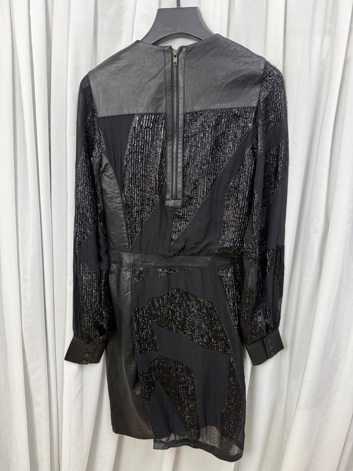 Helmut Lang Helmut Lang Patchwork Leather Shiny Dress Size M / US 6-8 / IT 42-44 - 6 Thumbnail