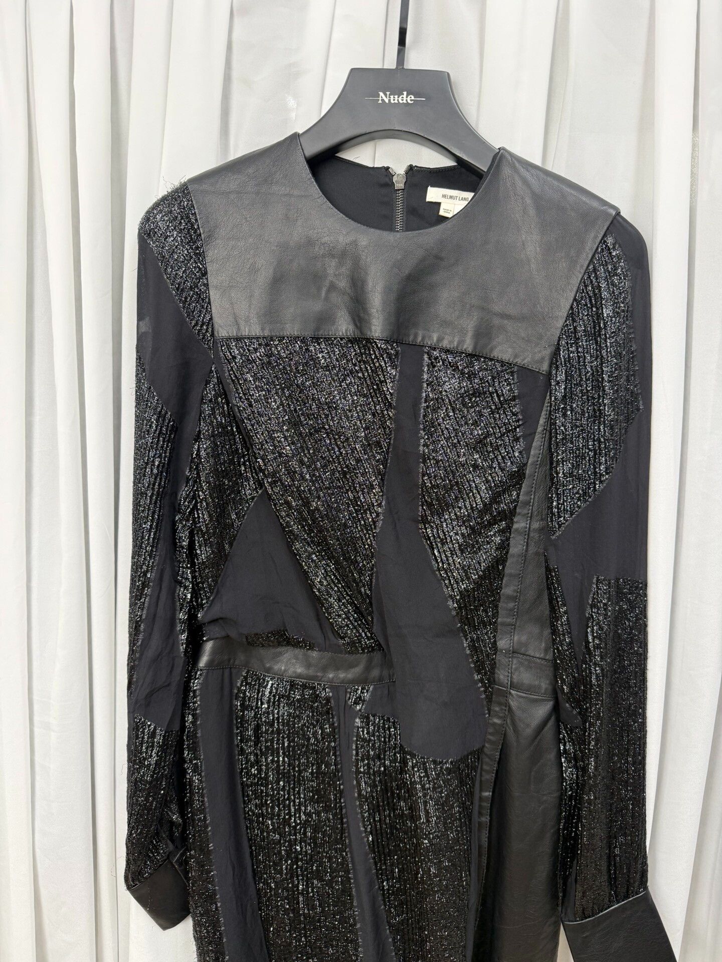 Helmut Lang Helmut Lang Patchwork Leather Shiny Dress Size M / US 6-8 / IT 42-44 - 2 Thumbnail
