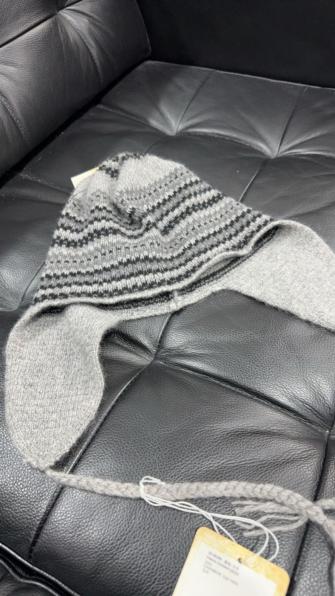 DEN IM by SIKI IM Number (N)ine 07AW Cashmere Earflap Hat Size ONE SIZE - 2 Thumbnail